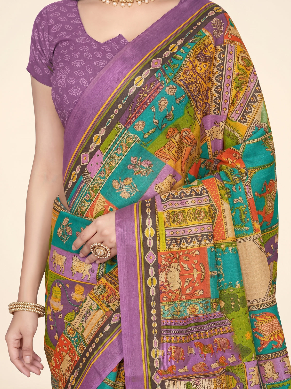 Shared pallu close-up [sku:D.NO.59522]