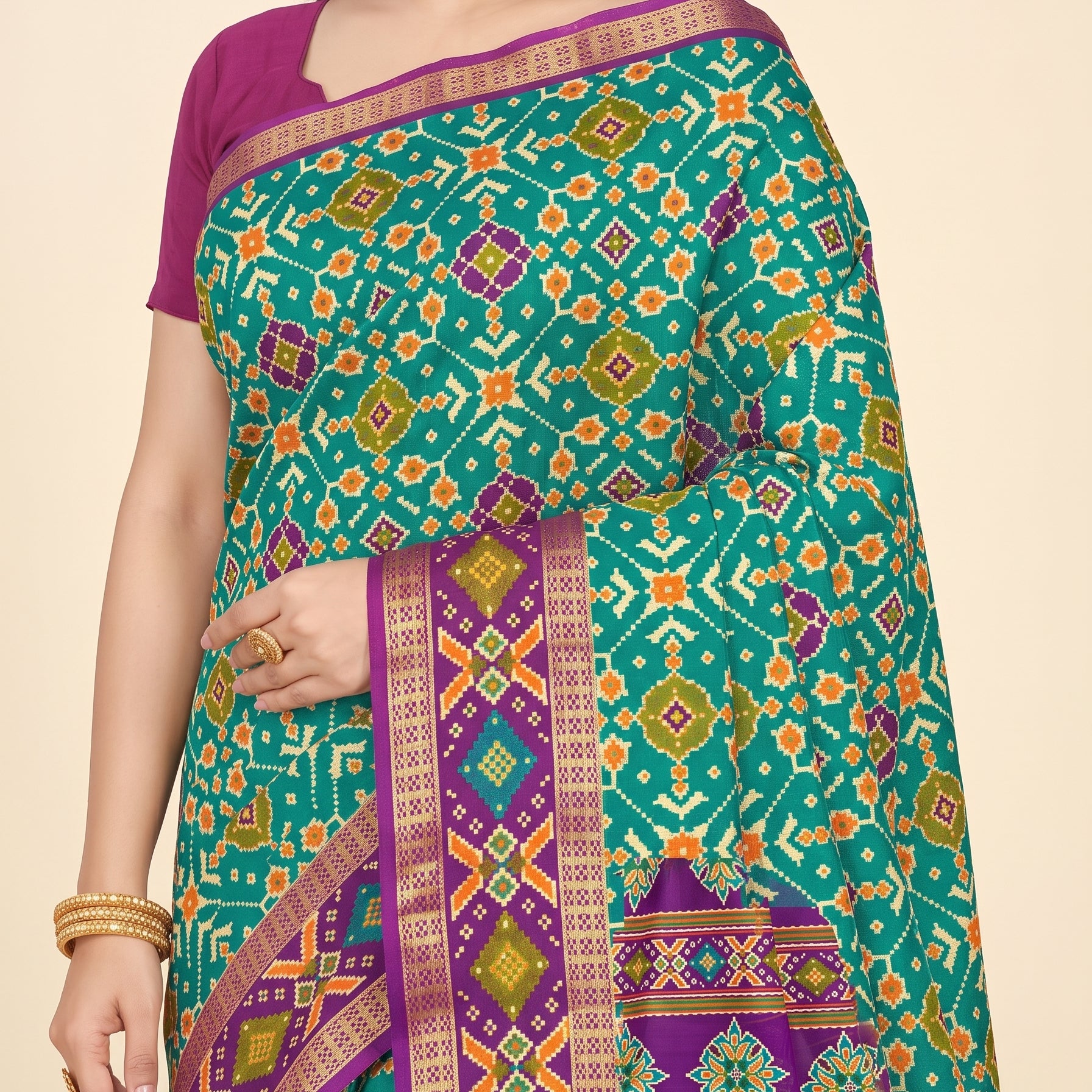 Shared pallu close-up [sku:D.NO.59658]