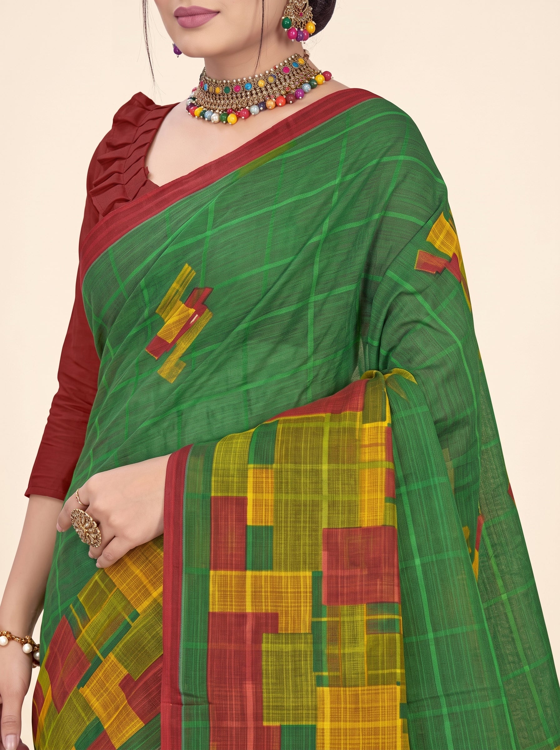 Shared pallu close-up [sku:BV-25118]
