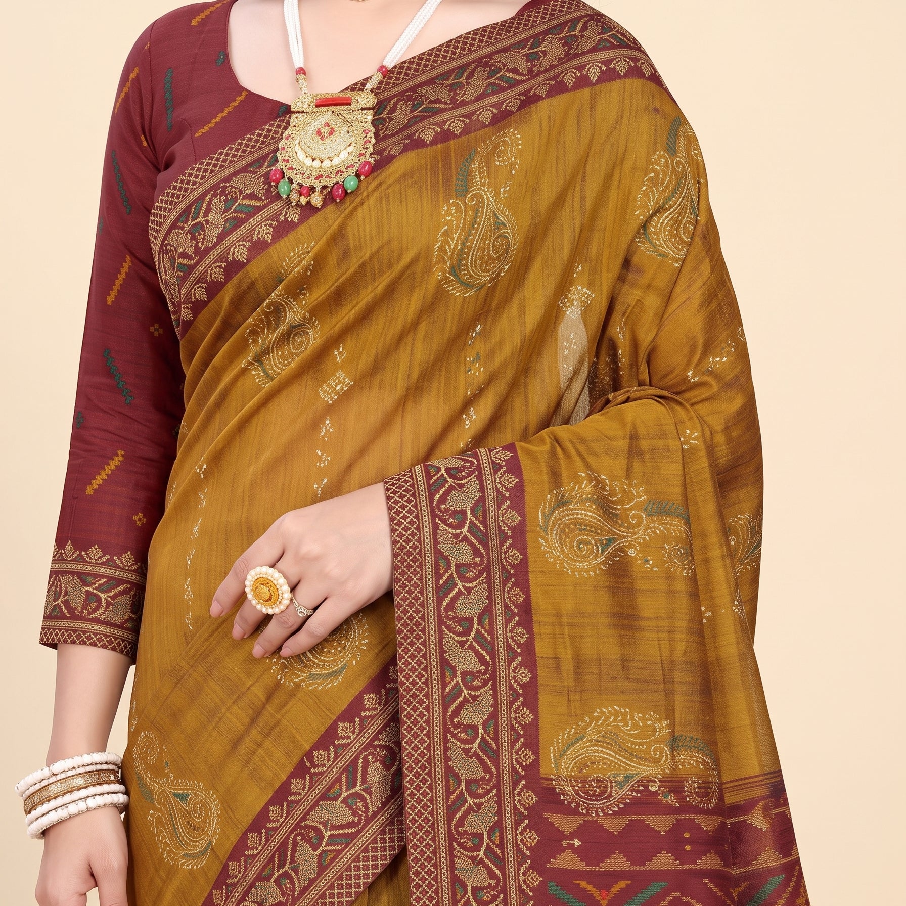 Shared pallu close-up [sku:JA-15052]