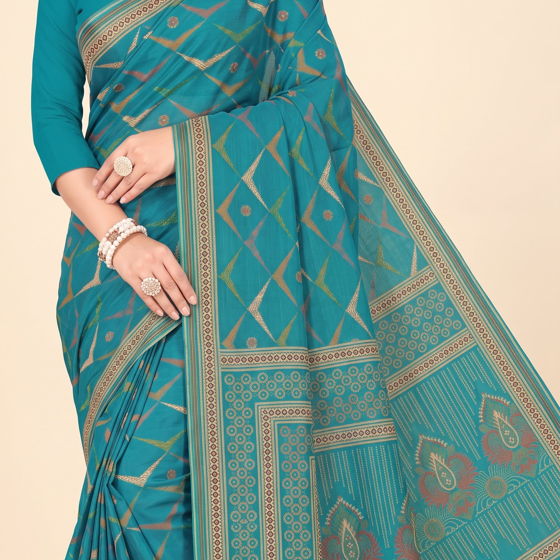 Shared pallu close-up [sku:KN-50825]