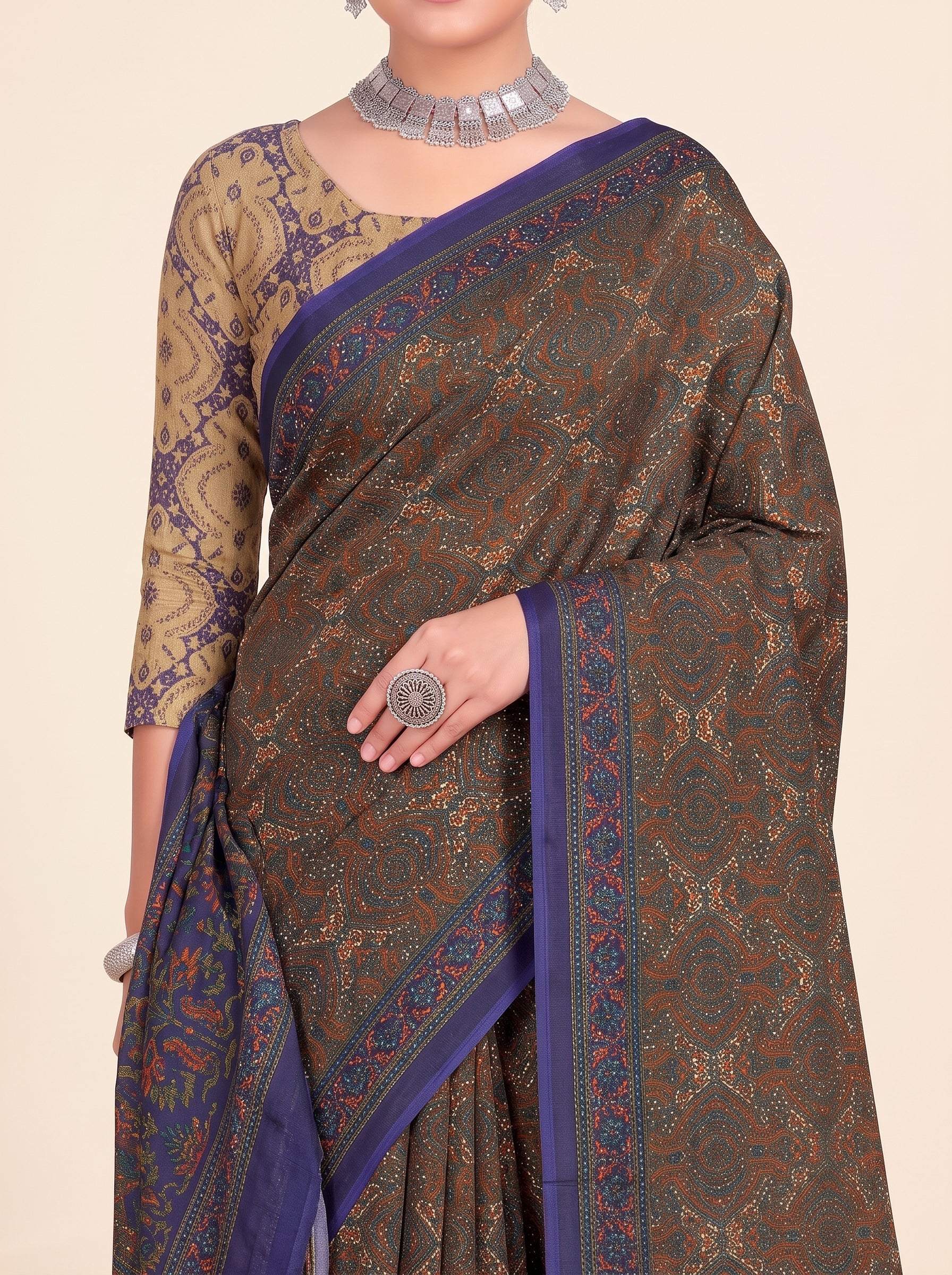 Shared pallu close-up [sku:KN-69255]