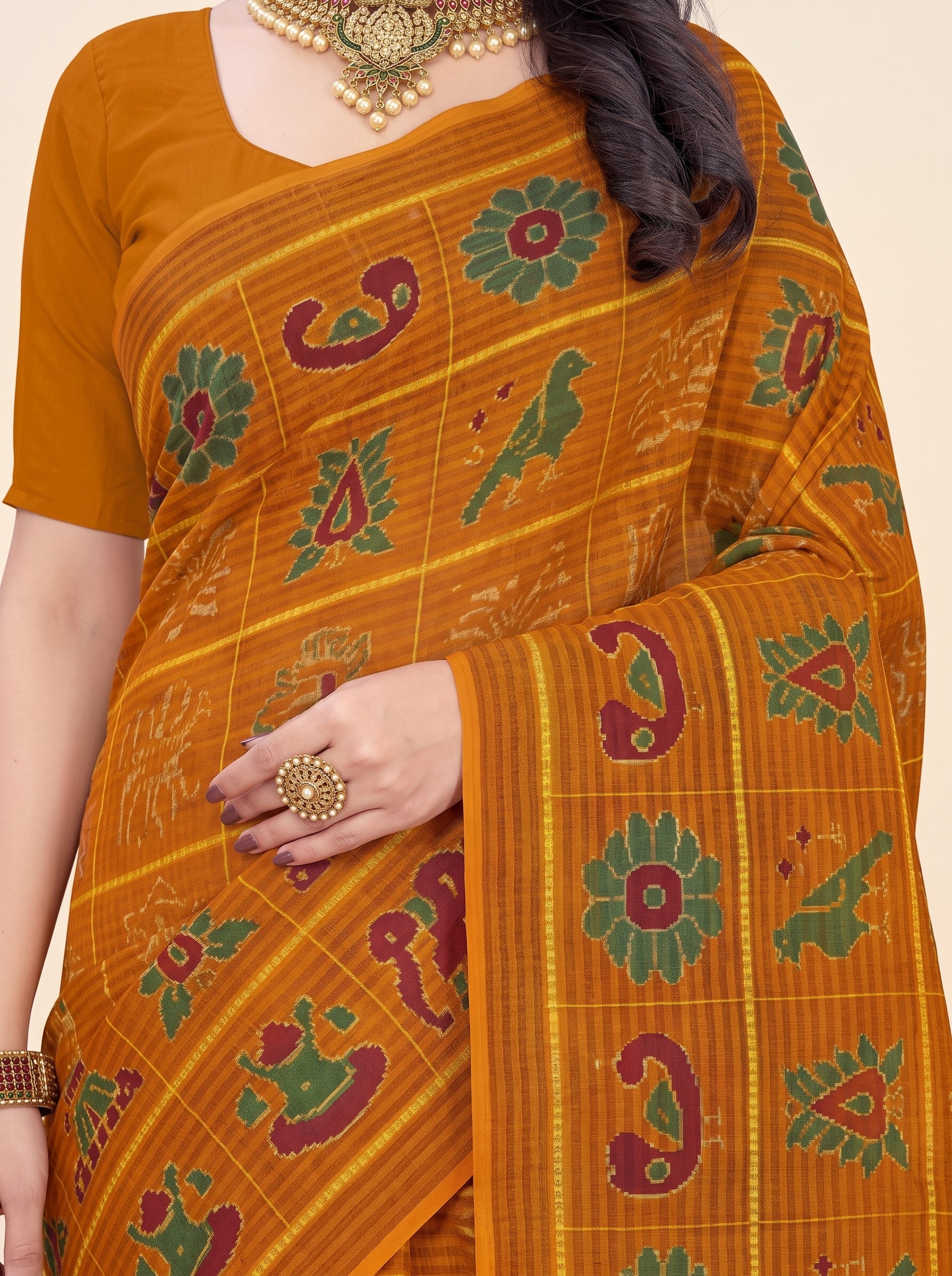 Shared pallu close-up [sku:BV-25026]