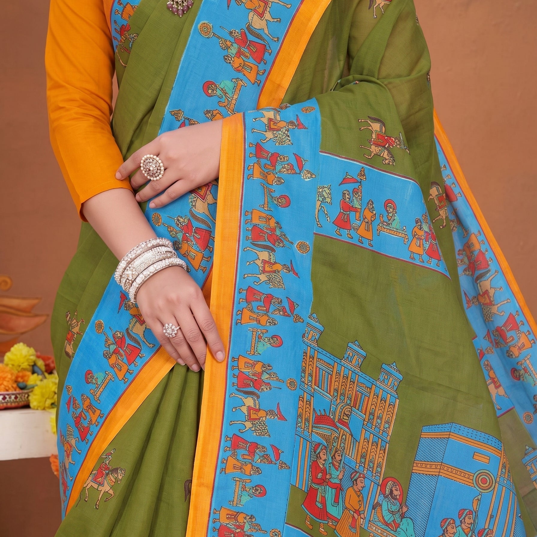 Pallu close-up