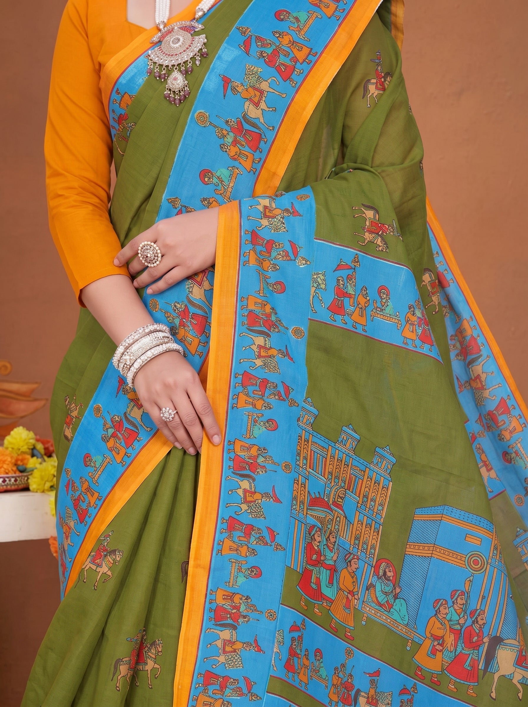Pallu close-up
