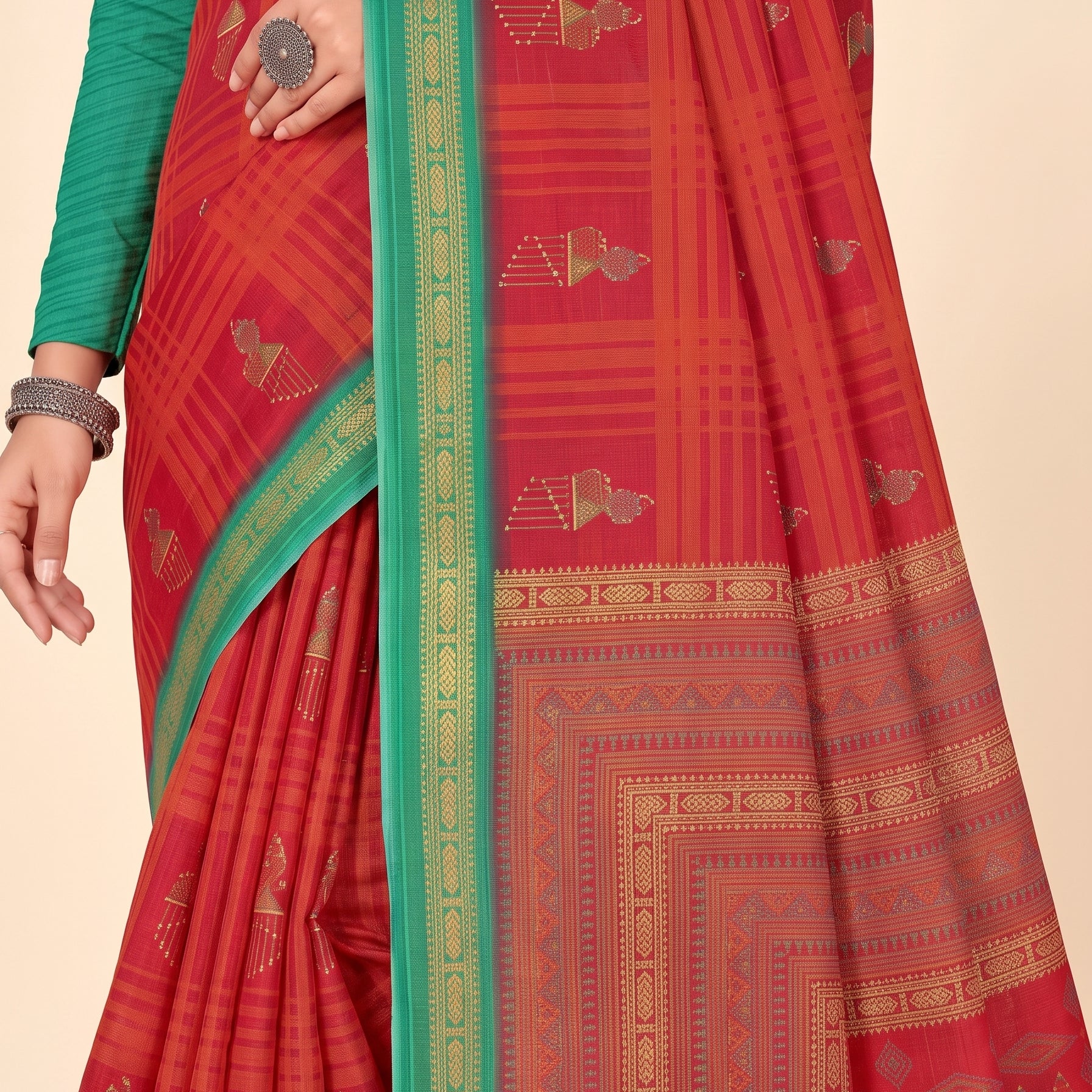 Shared pallu close-up [sku:KN-50655]