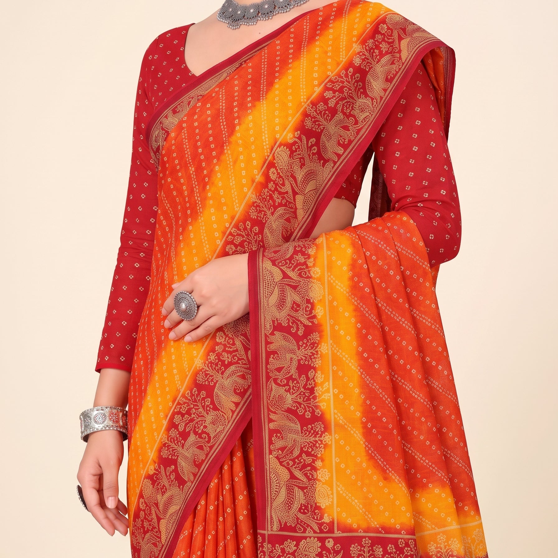Shared pallu close-up [sku:KN-67900]