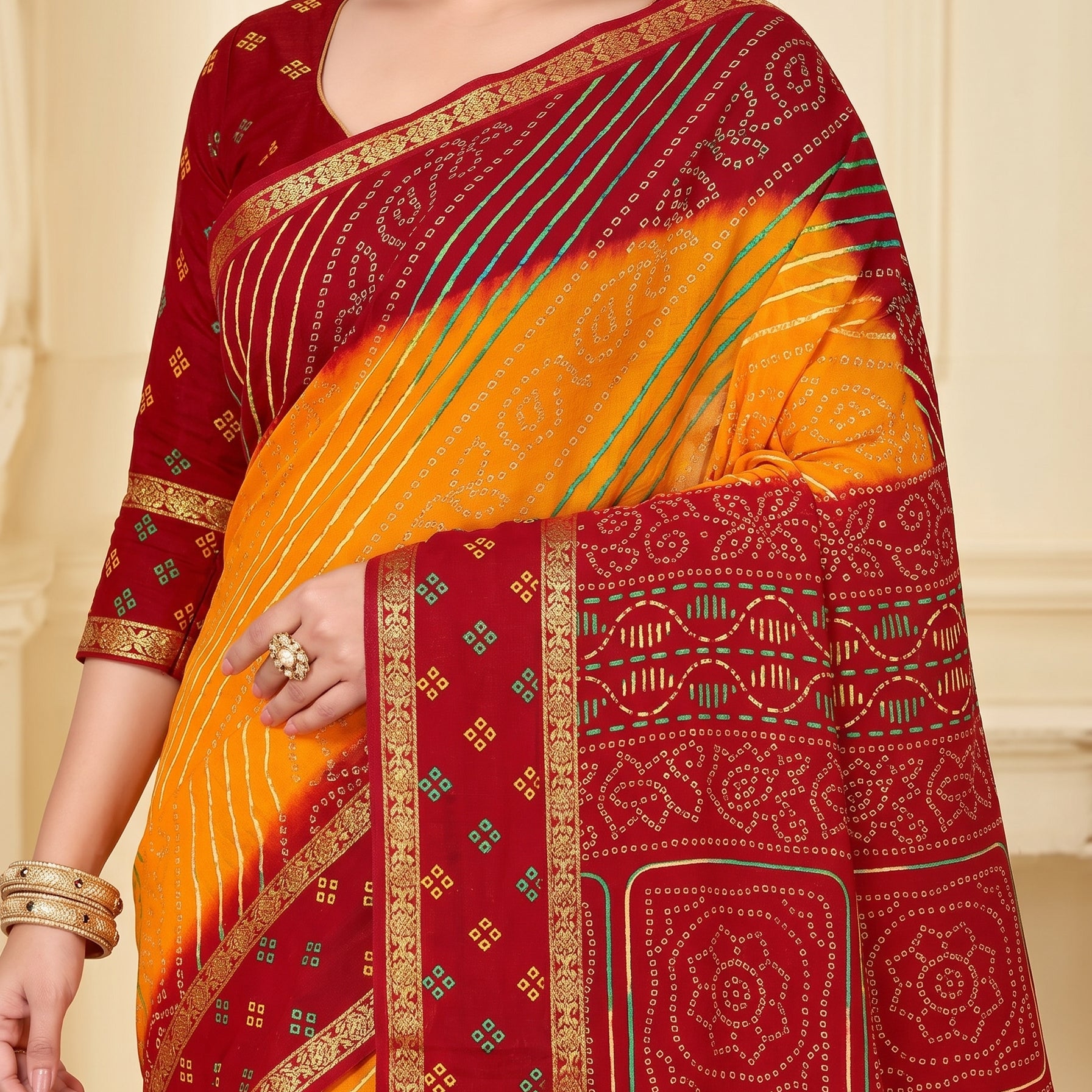 Pallu close-up