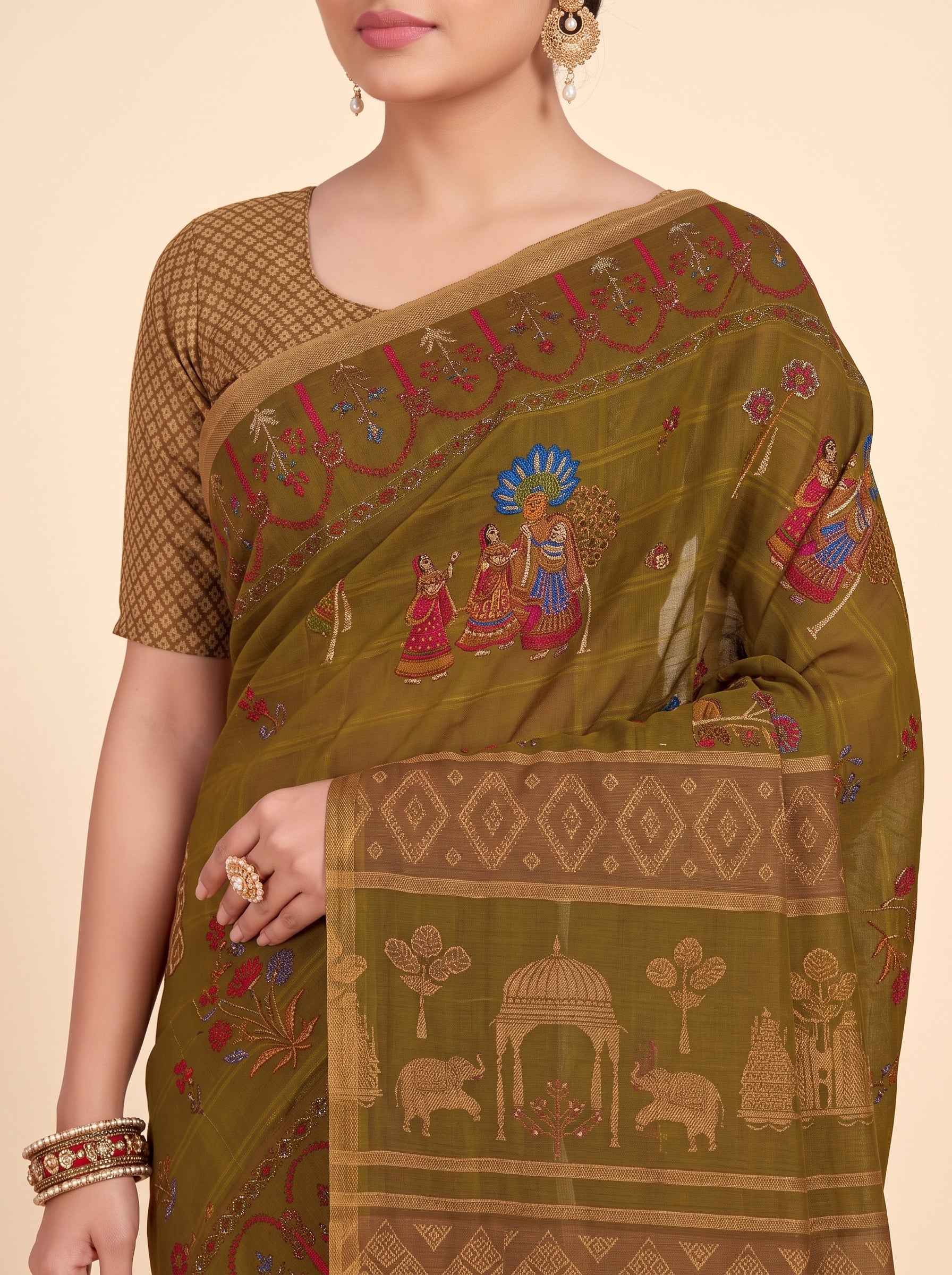 Shared pallu close-up [sku:KN-70084]