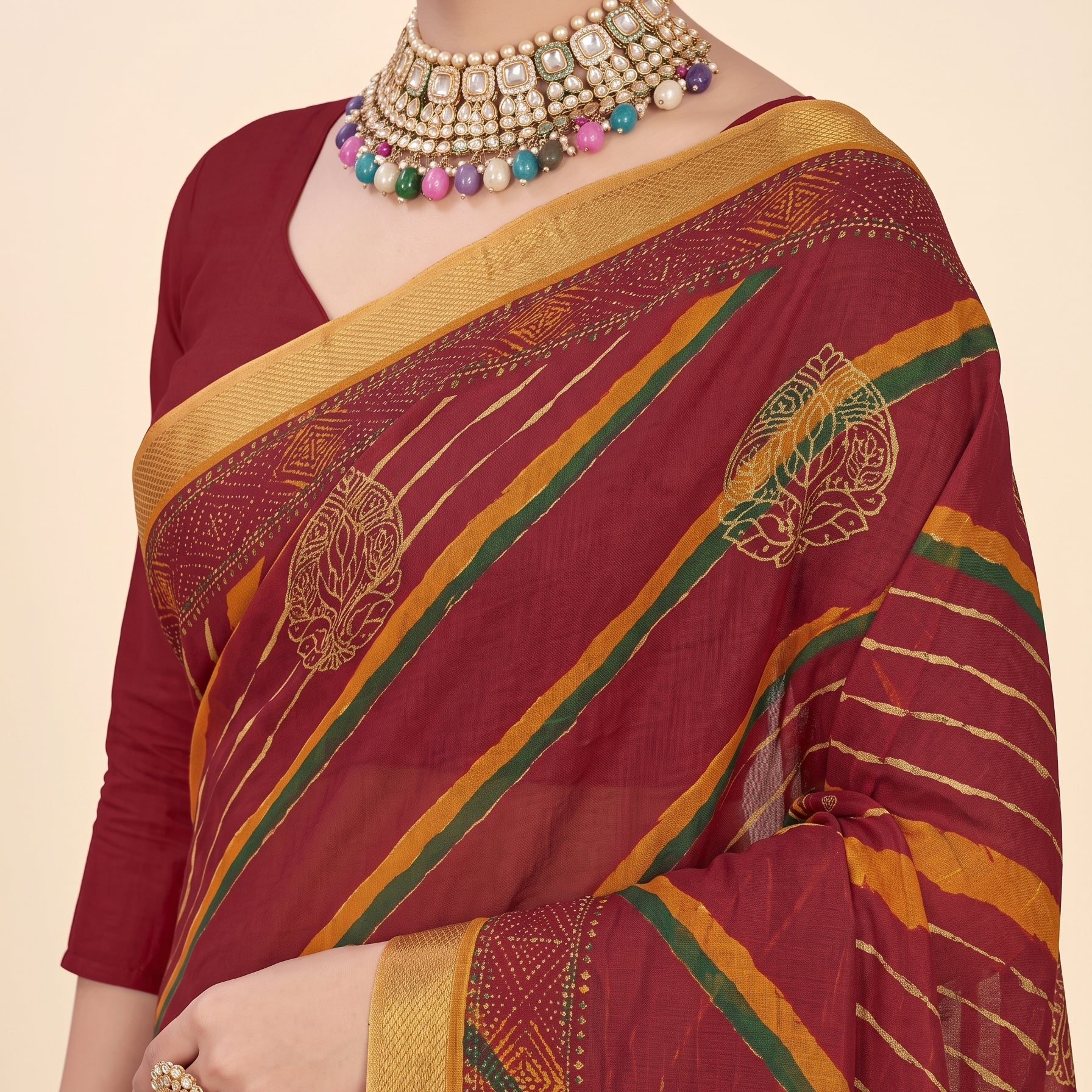 Shared pallu close-up [sku:BV-24965]