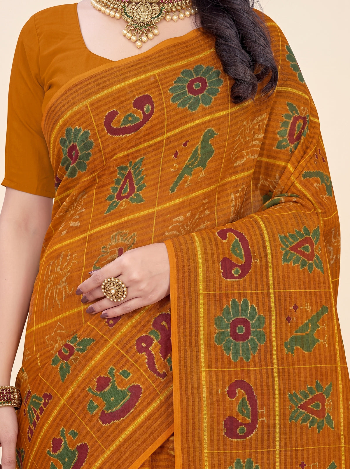 Shared pallu close-up [sku:BV-25026]