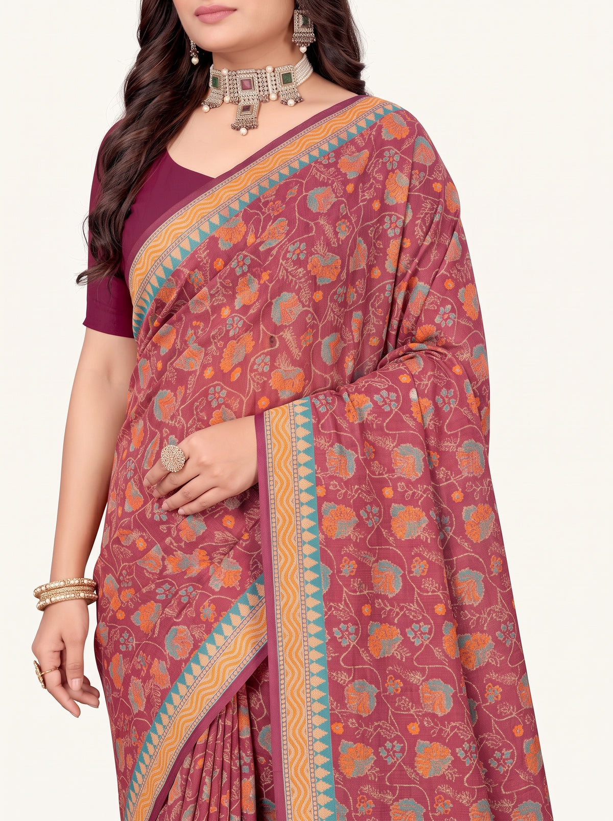 Shared pallu close-up [sku:KN-71399]