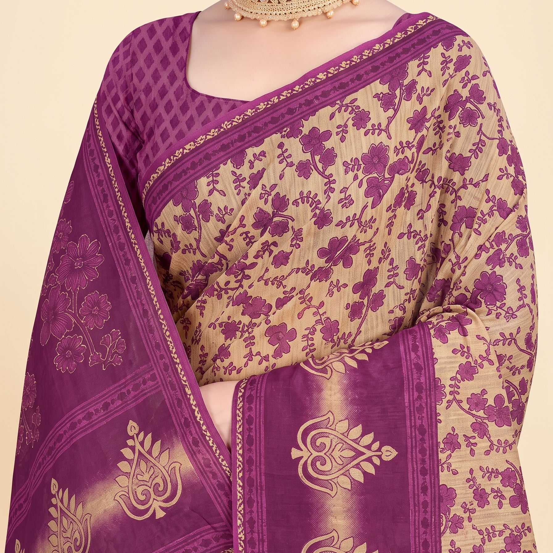 Shared pallu close-up [sku:KN-57991]