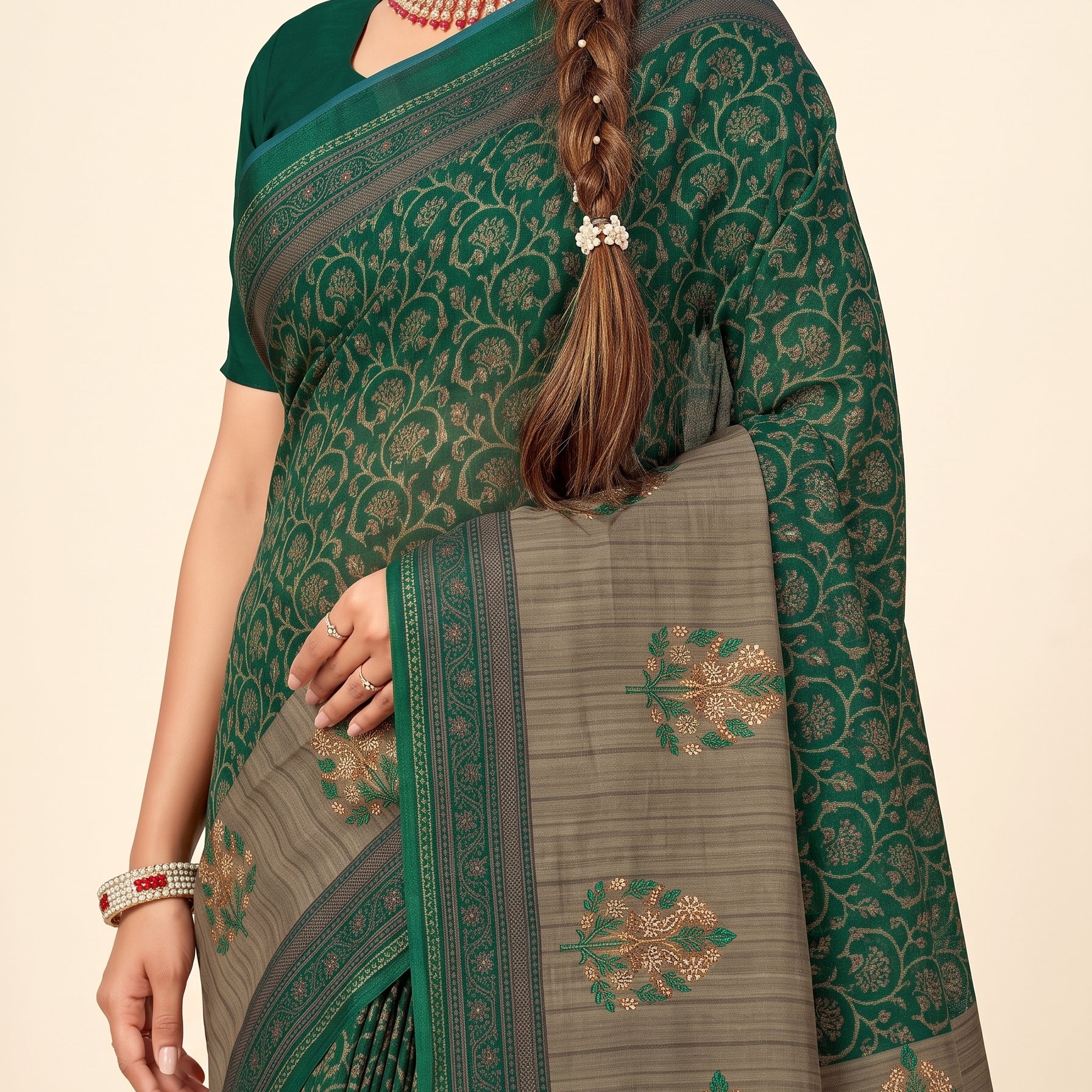 Shared pallu close-up [sku:D.NO.36071]