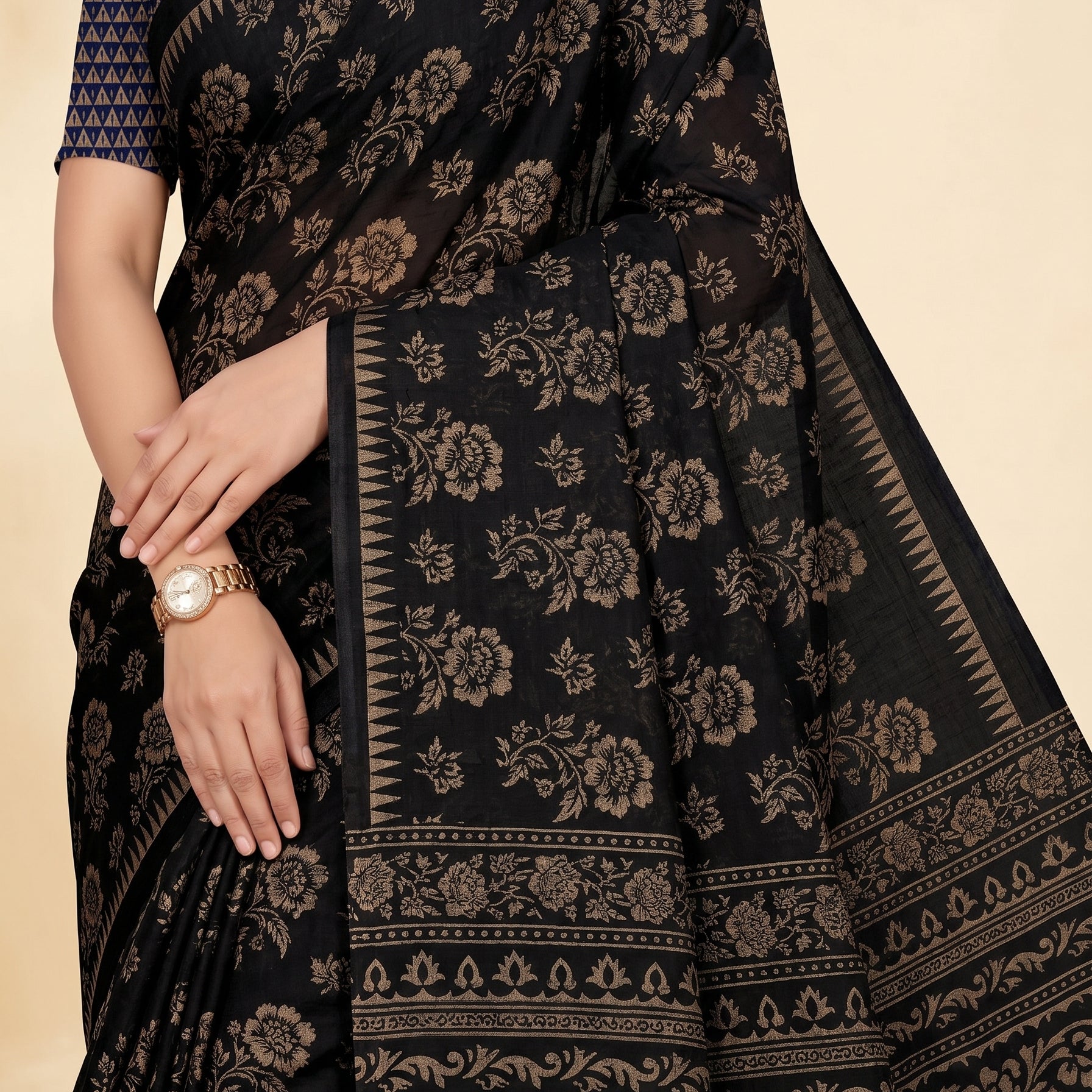 Shared pallu close-up