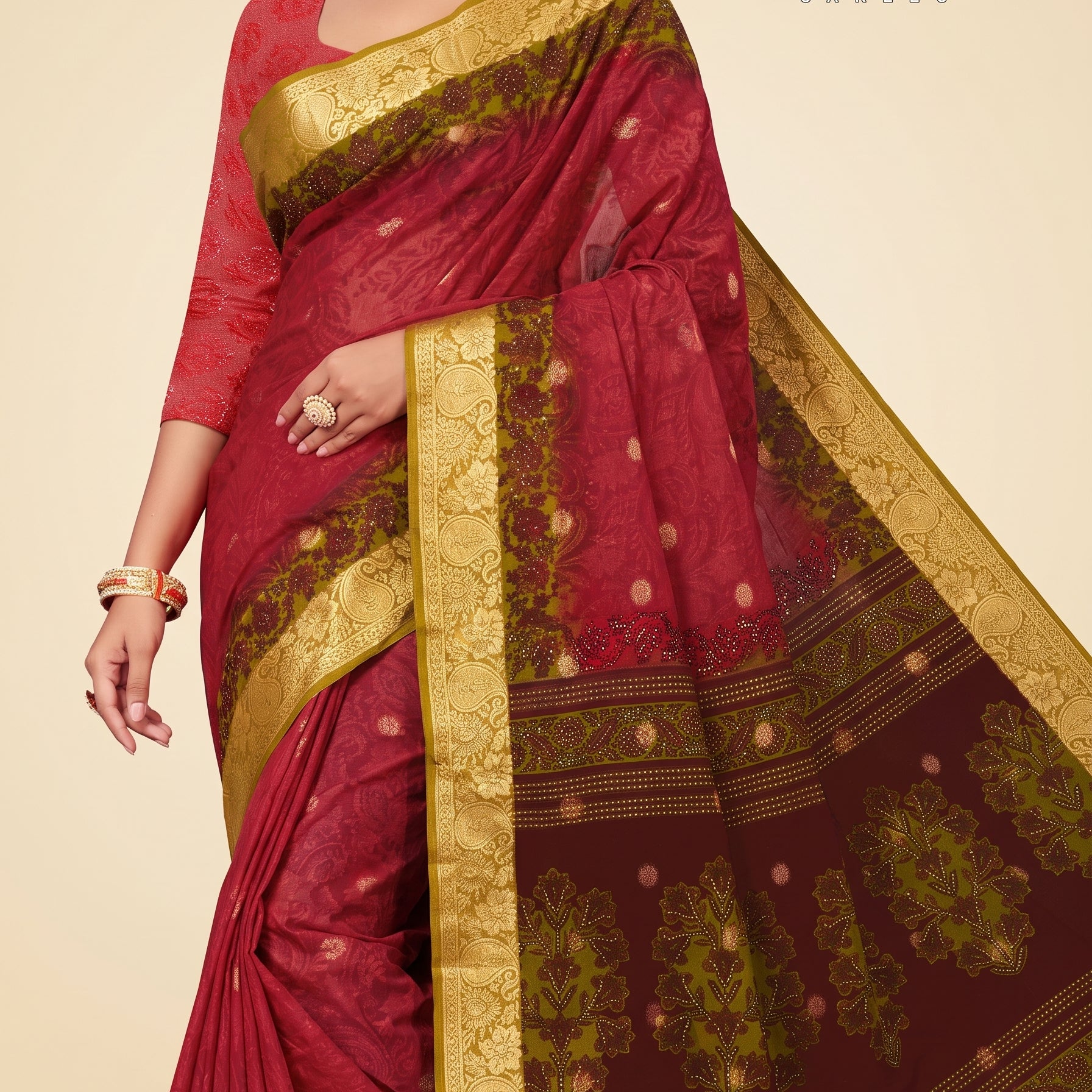 Shared pallu close-up [sku:KN-66900]