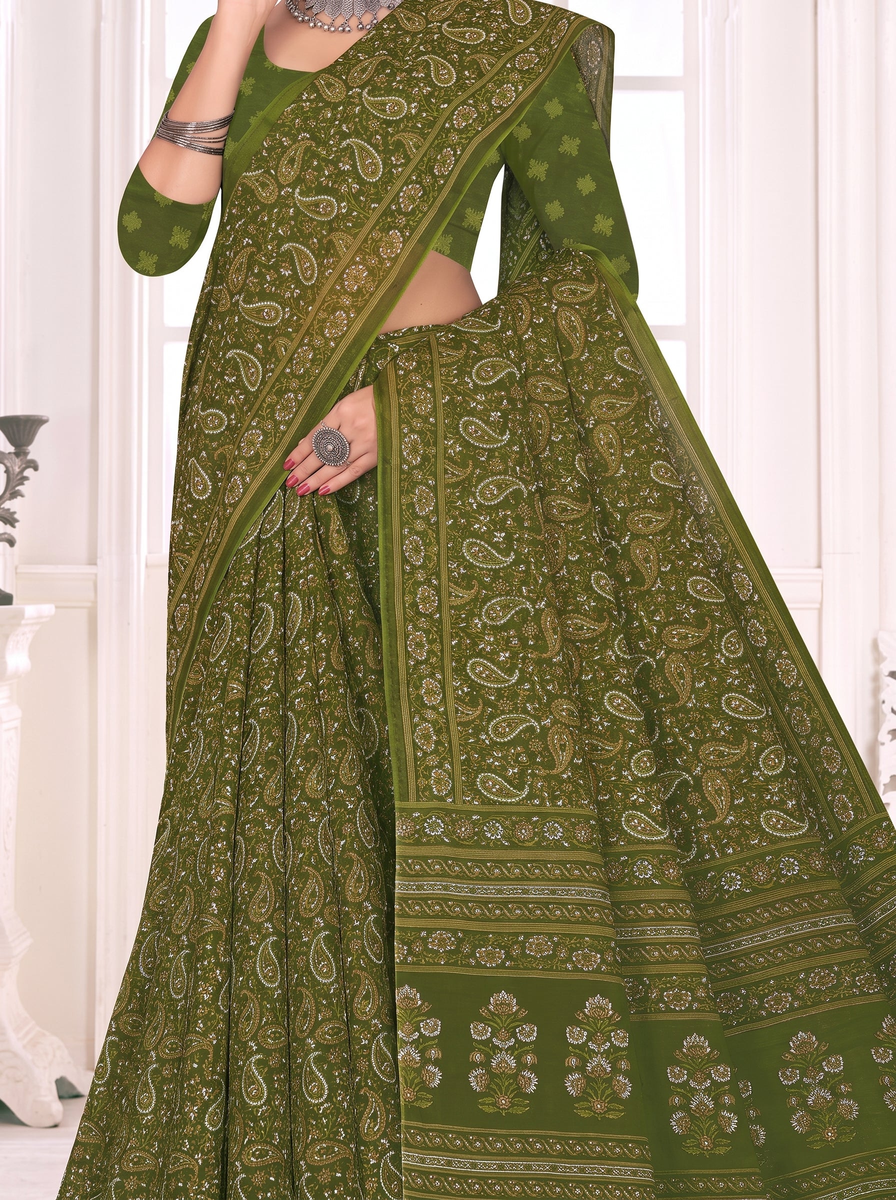 Shared pallu close-up [sku:KN-66976]