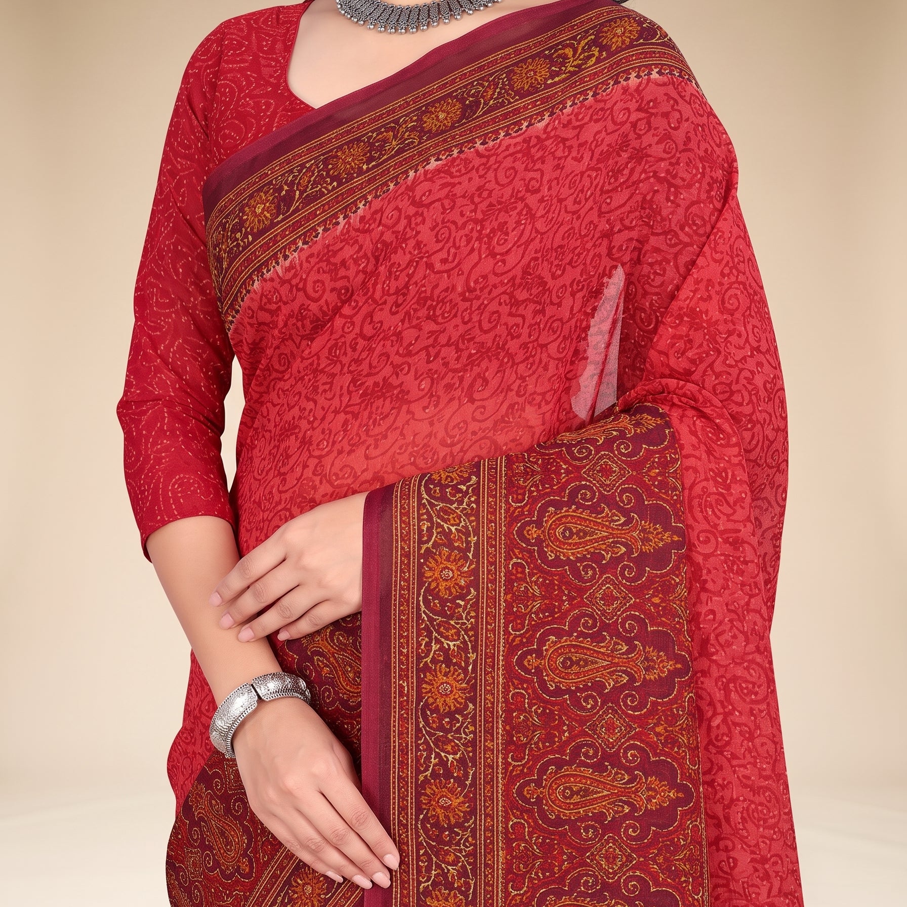 Shared pallu close-up [sku:KN-67661]