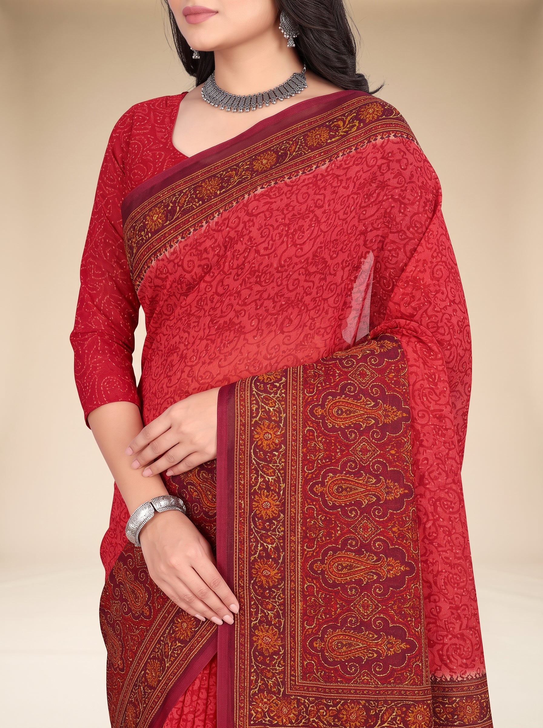 Shared pallu close-up [sku:KN-67661]