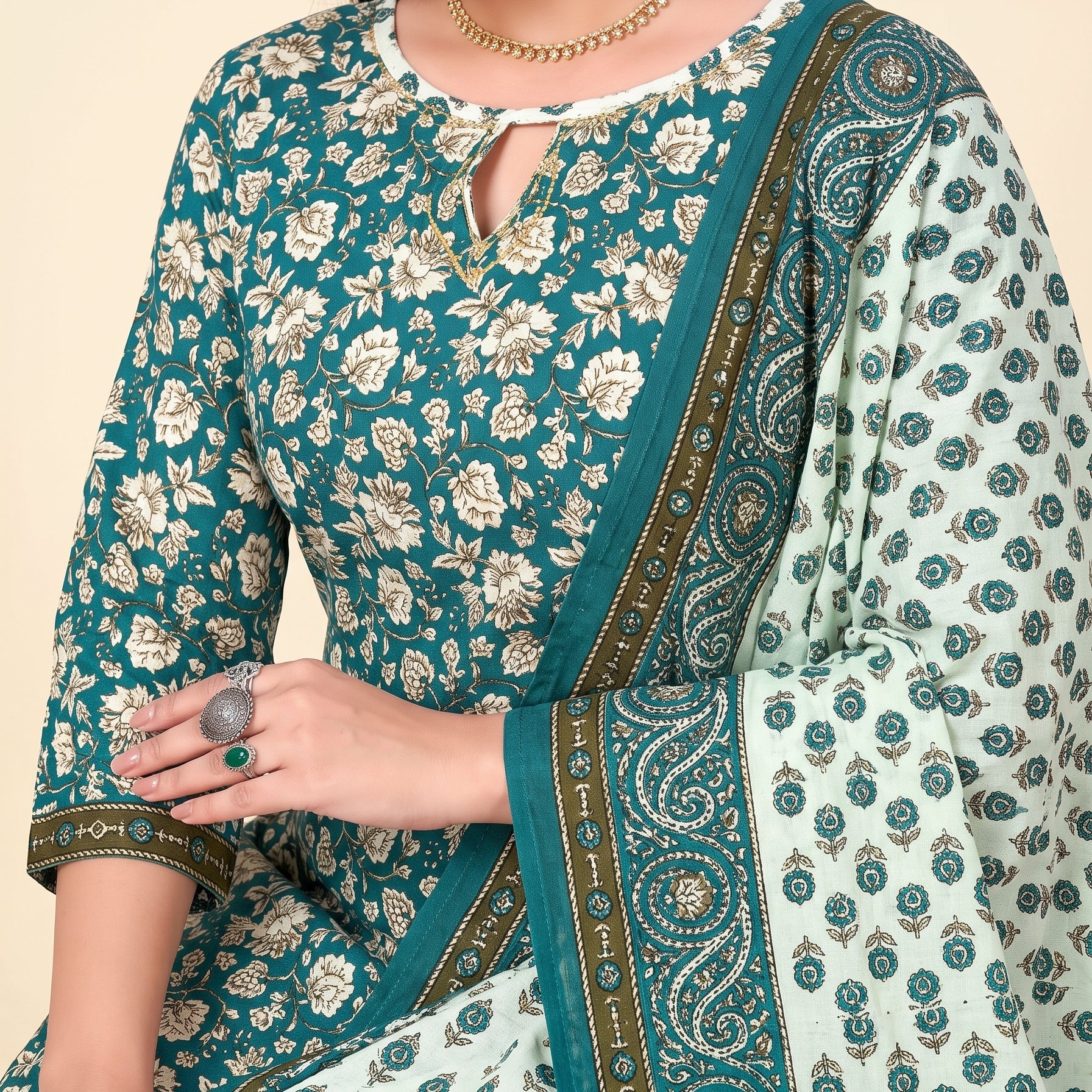 Shared pallu close-up [sku:KN-68064]