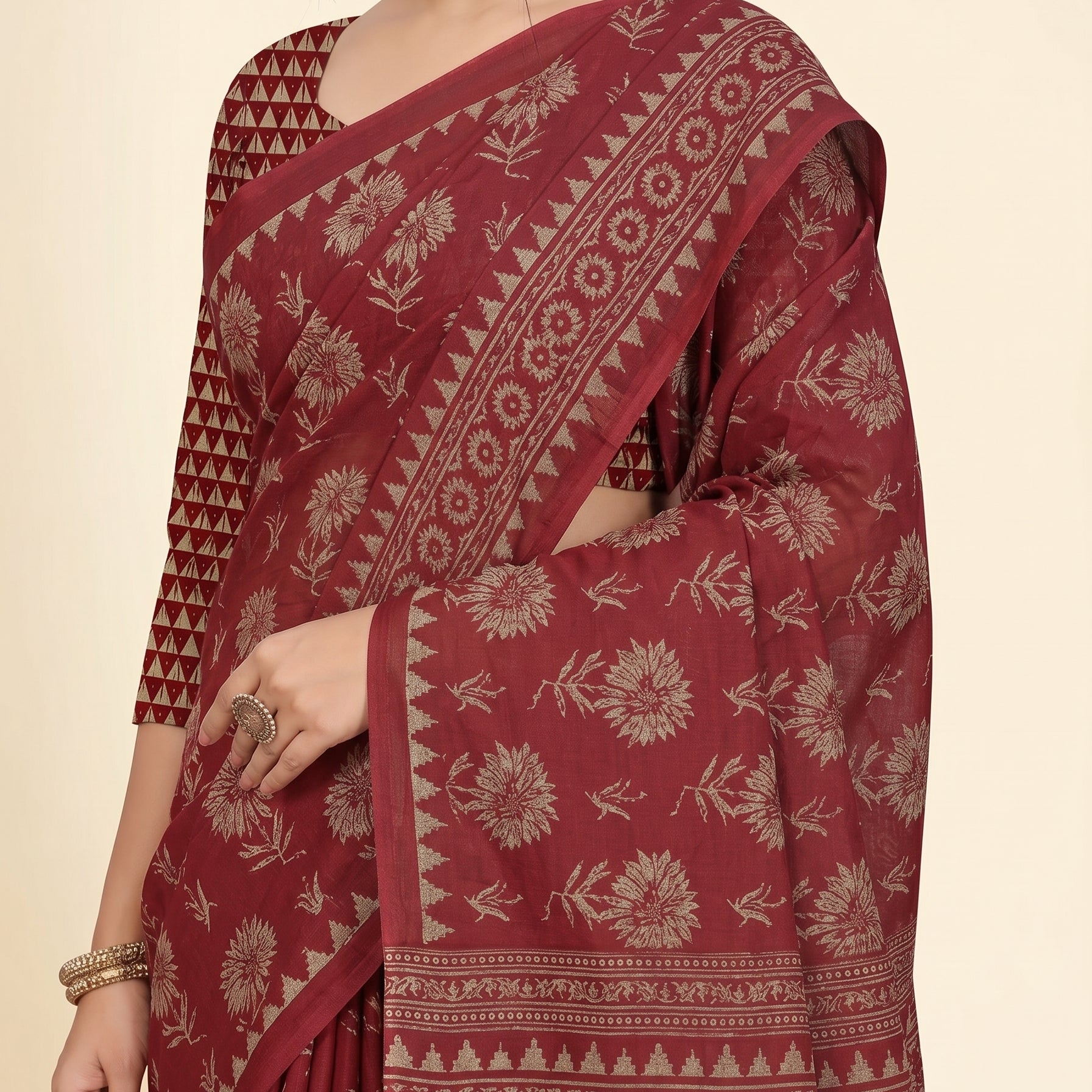 Pallu close-up