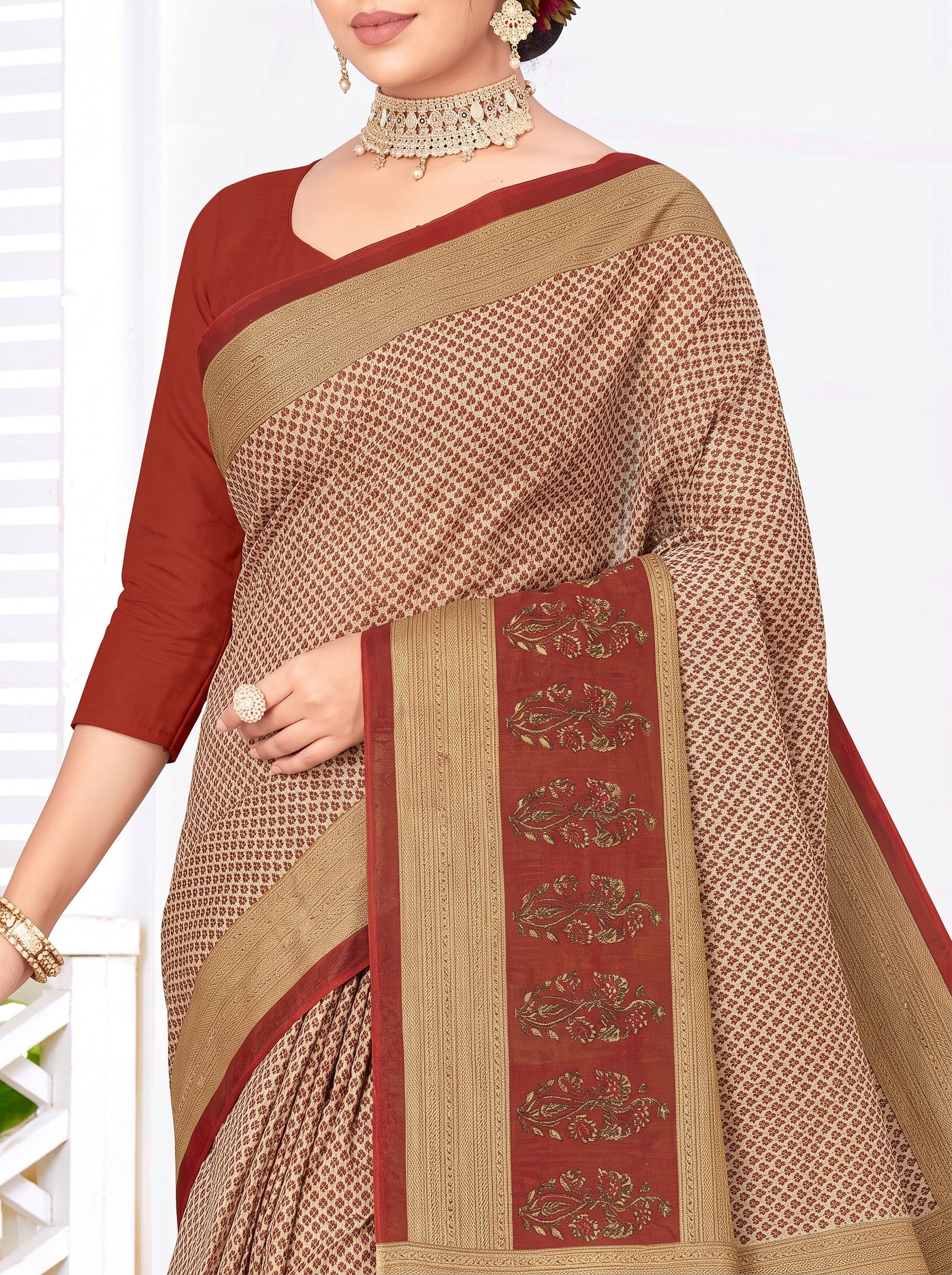 Shared pallu close-up [sku:KN-68764]