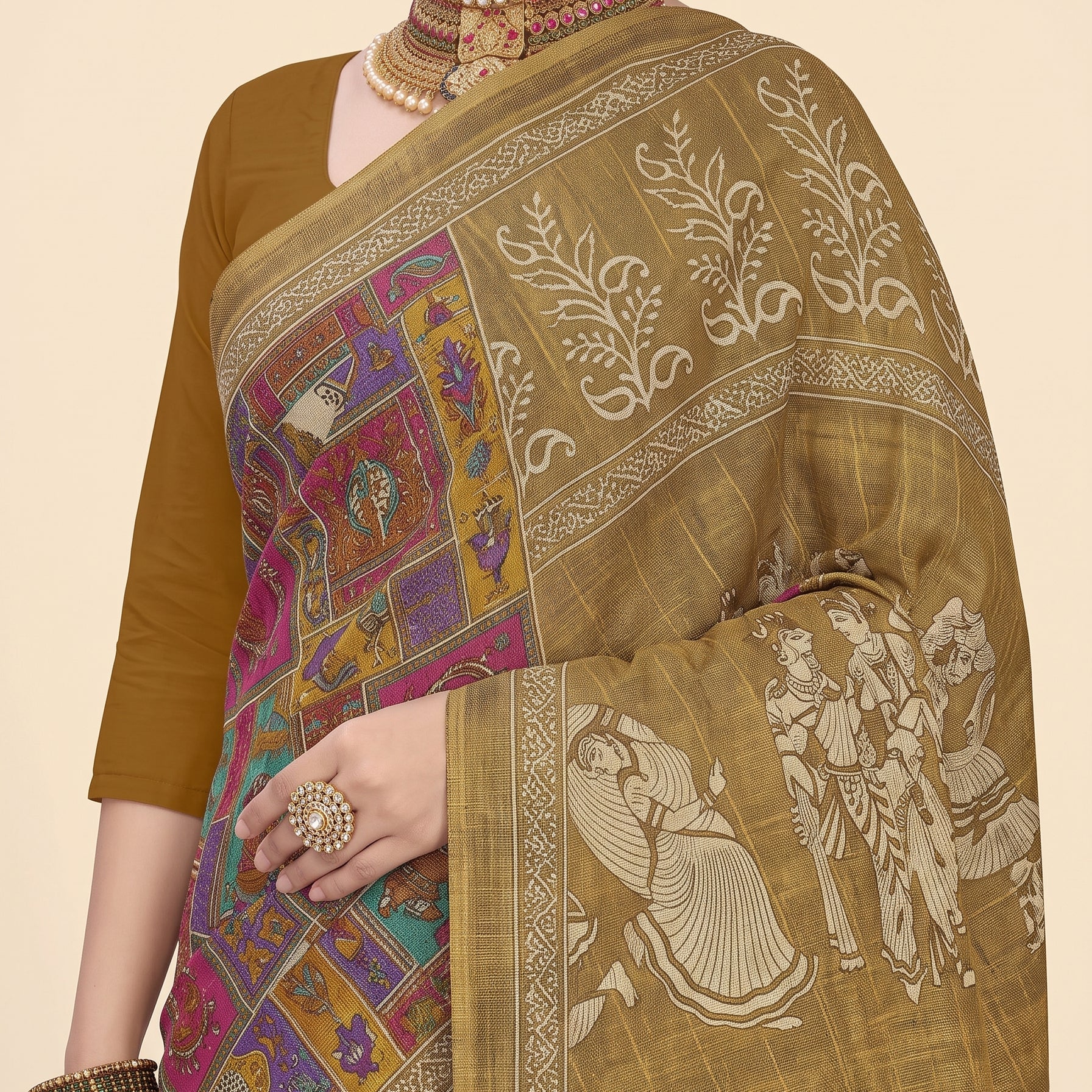 Shared pallu close-up [sku:BV-25606]