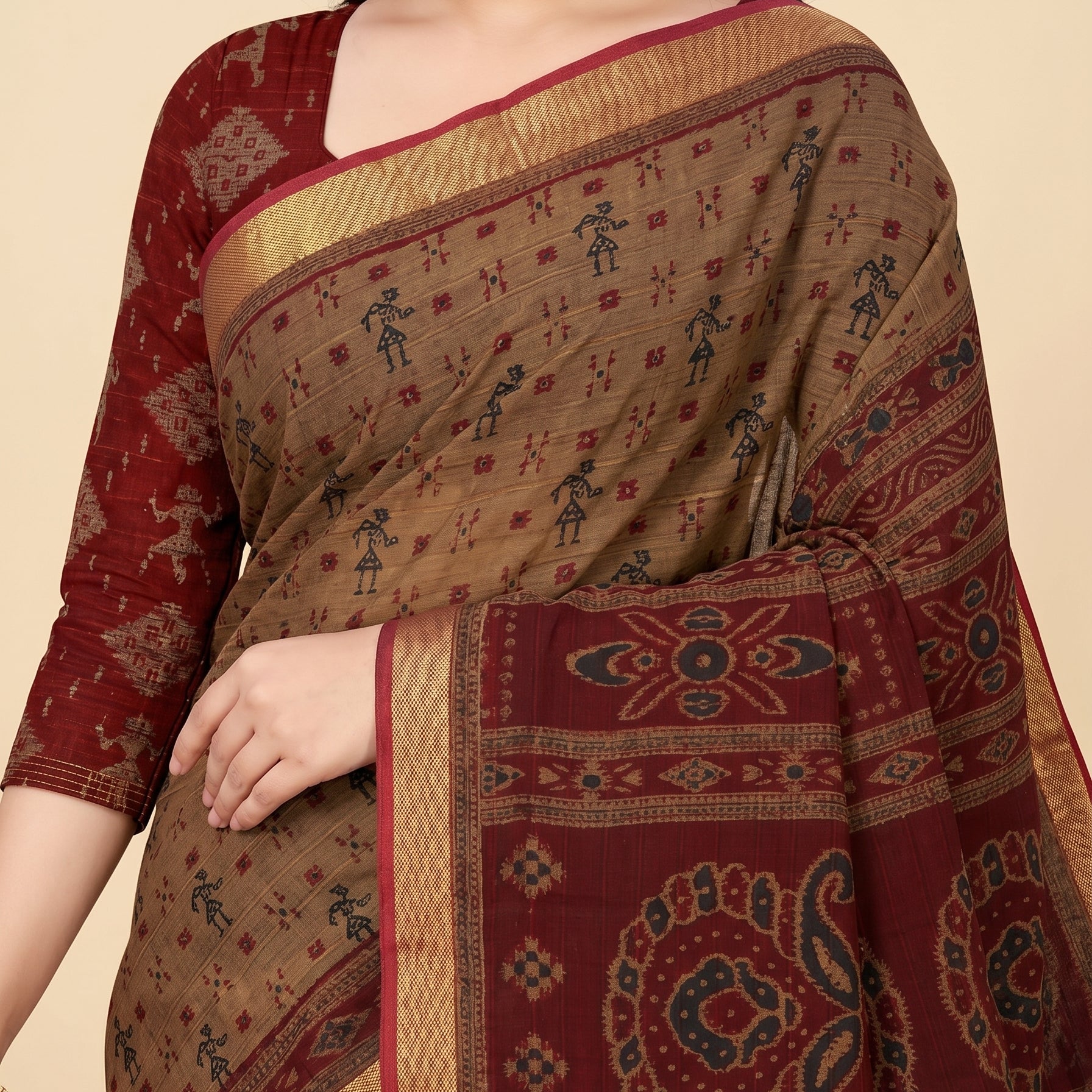 Pallu close-up