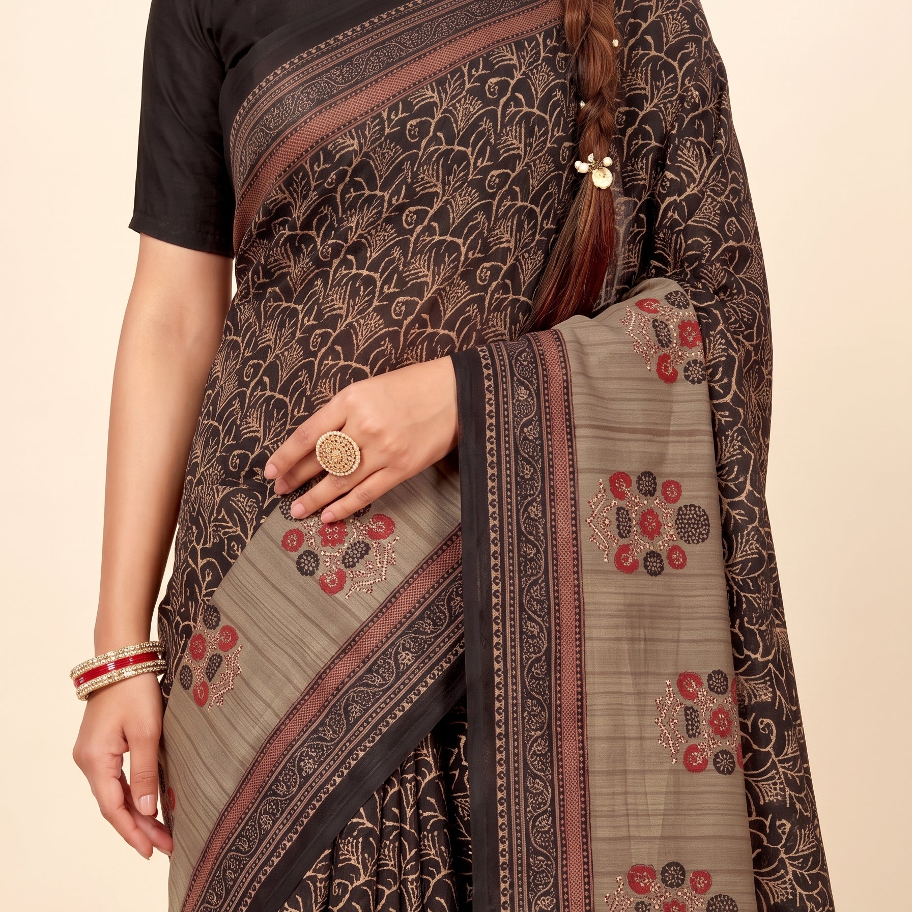 Shared pallu close-up [sku:D.NO.36080]