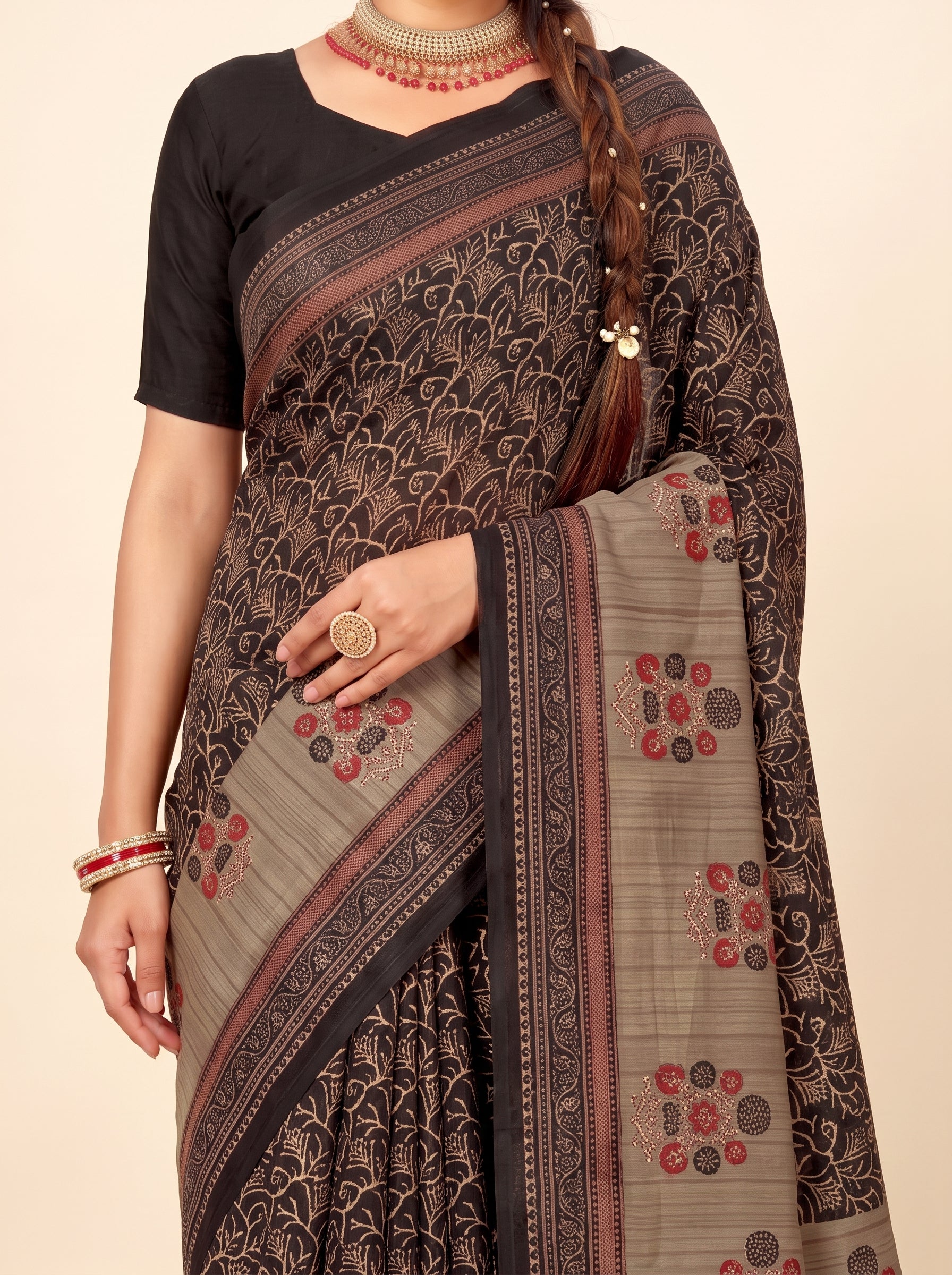 Shared pallu close-up [sku:D.NO.36080]