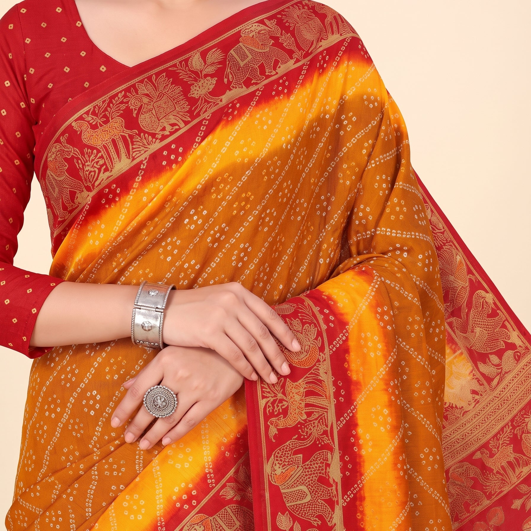 Shared pallu close-up [sku:KN-67905]