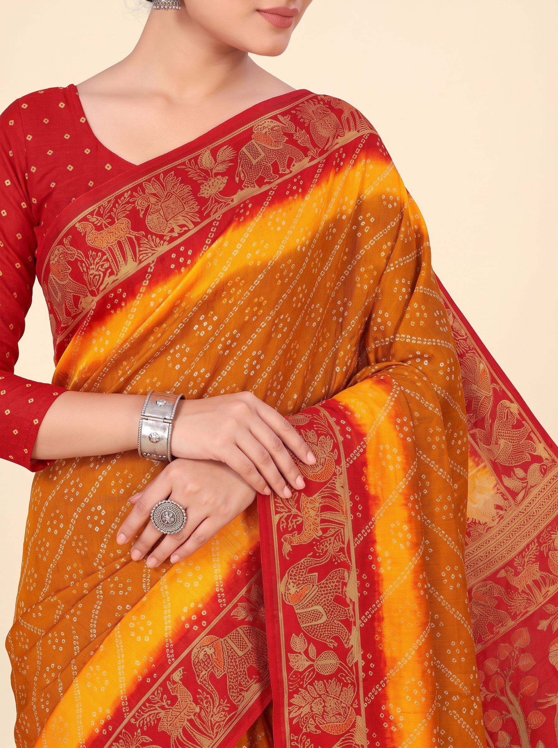Shared pallu close-up [sku:KN-67905]