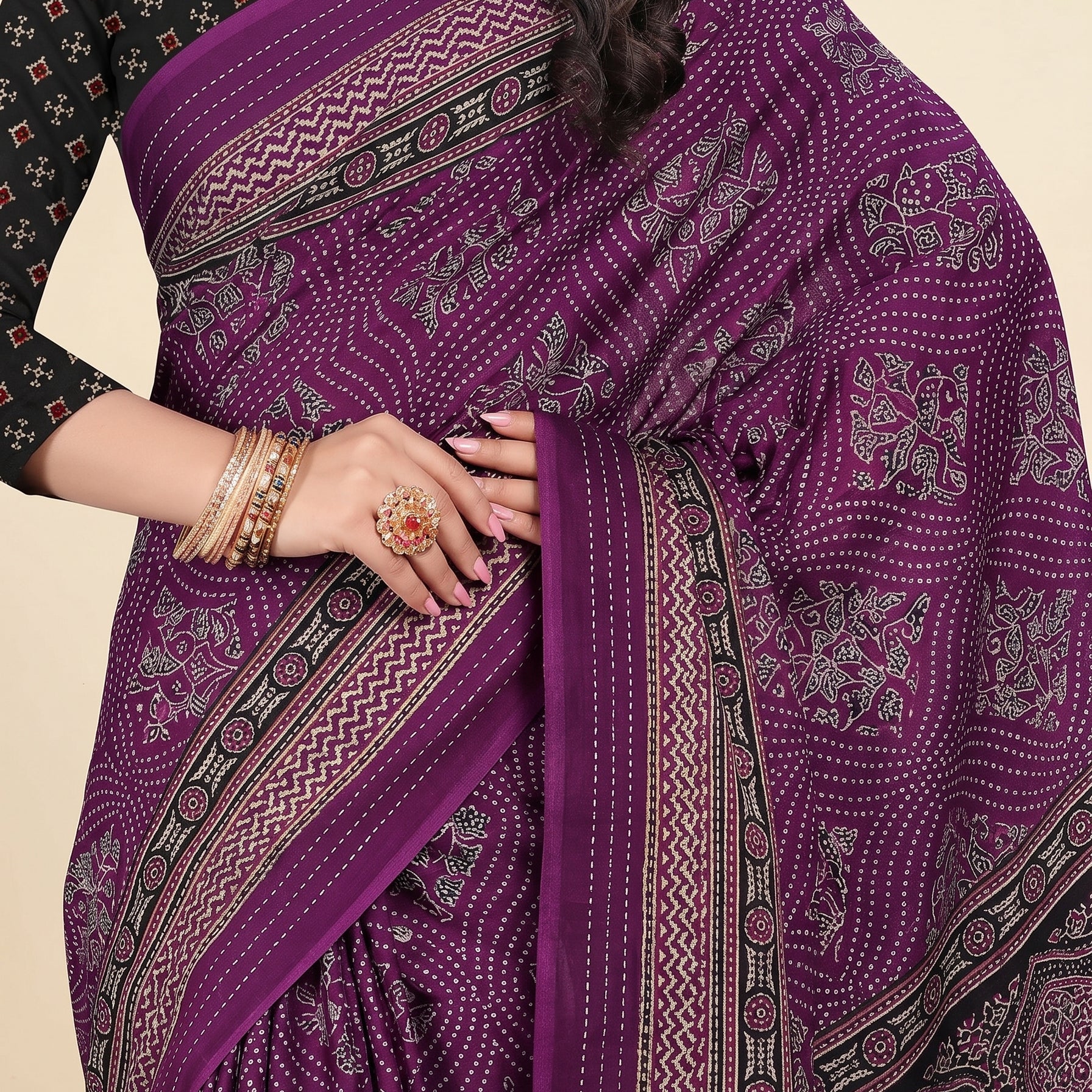 Pallu close-up