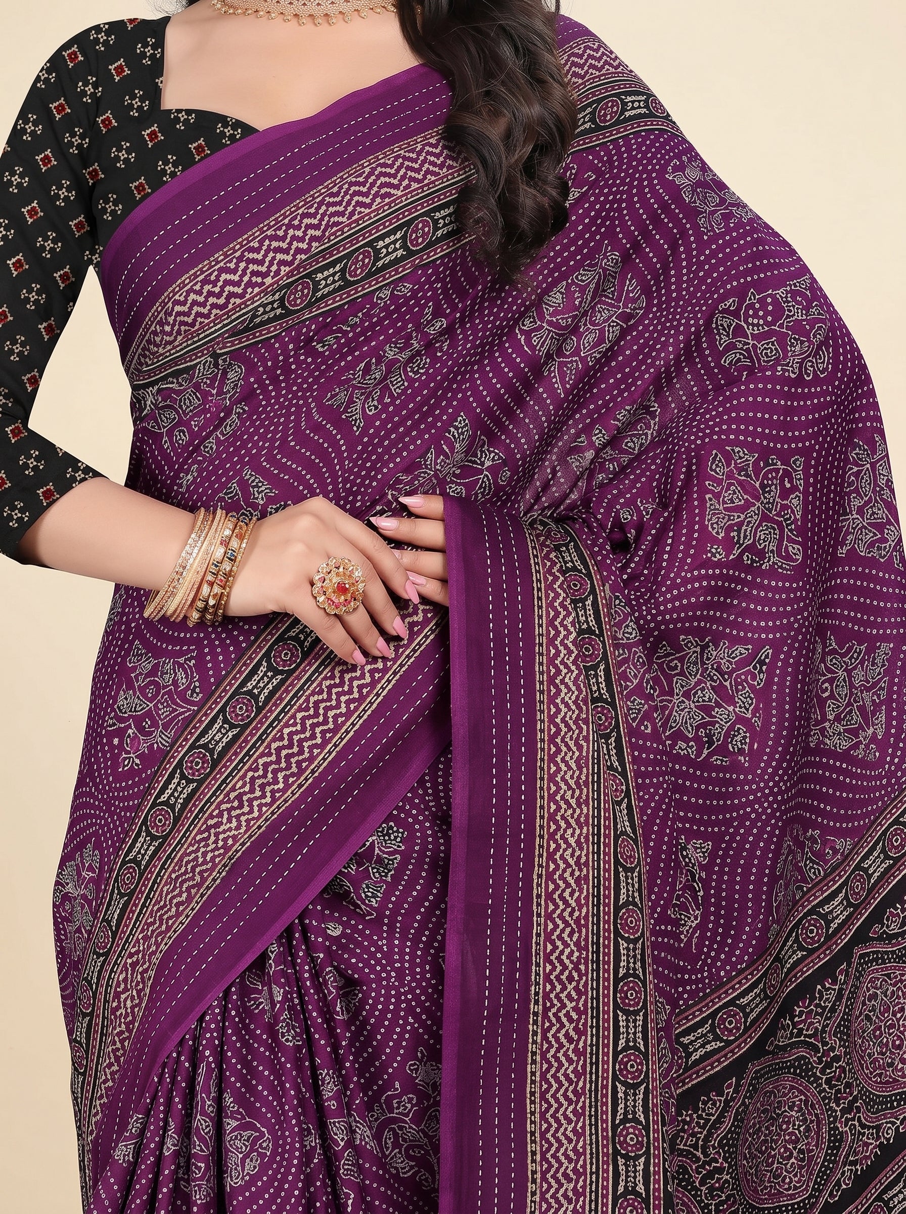 Pallu close-up