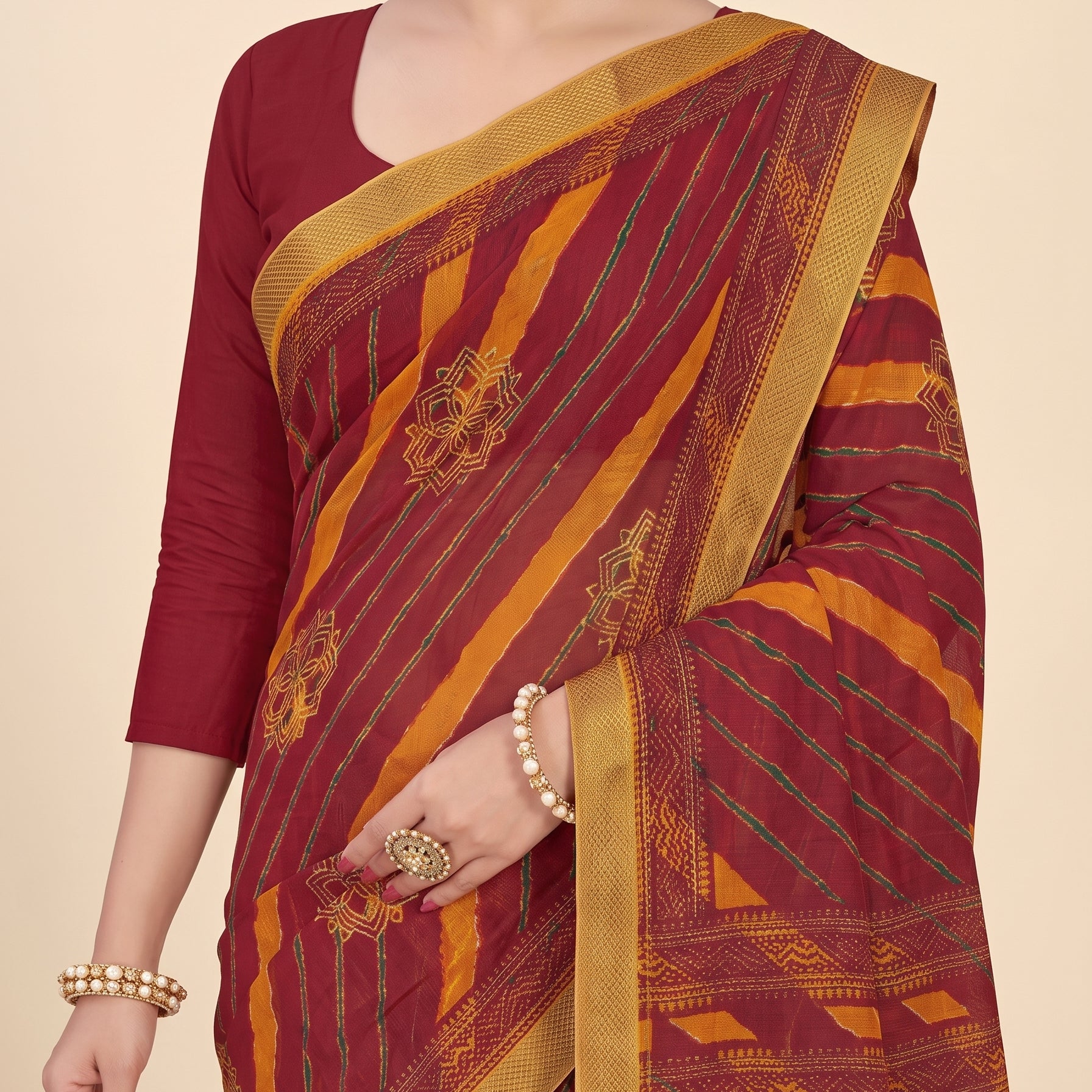 Shared pallu close-up [sku:BV-24967]