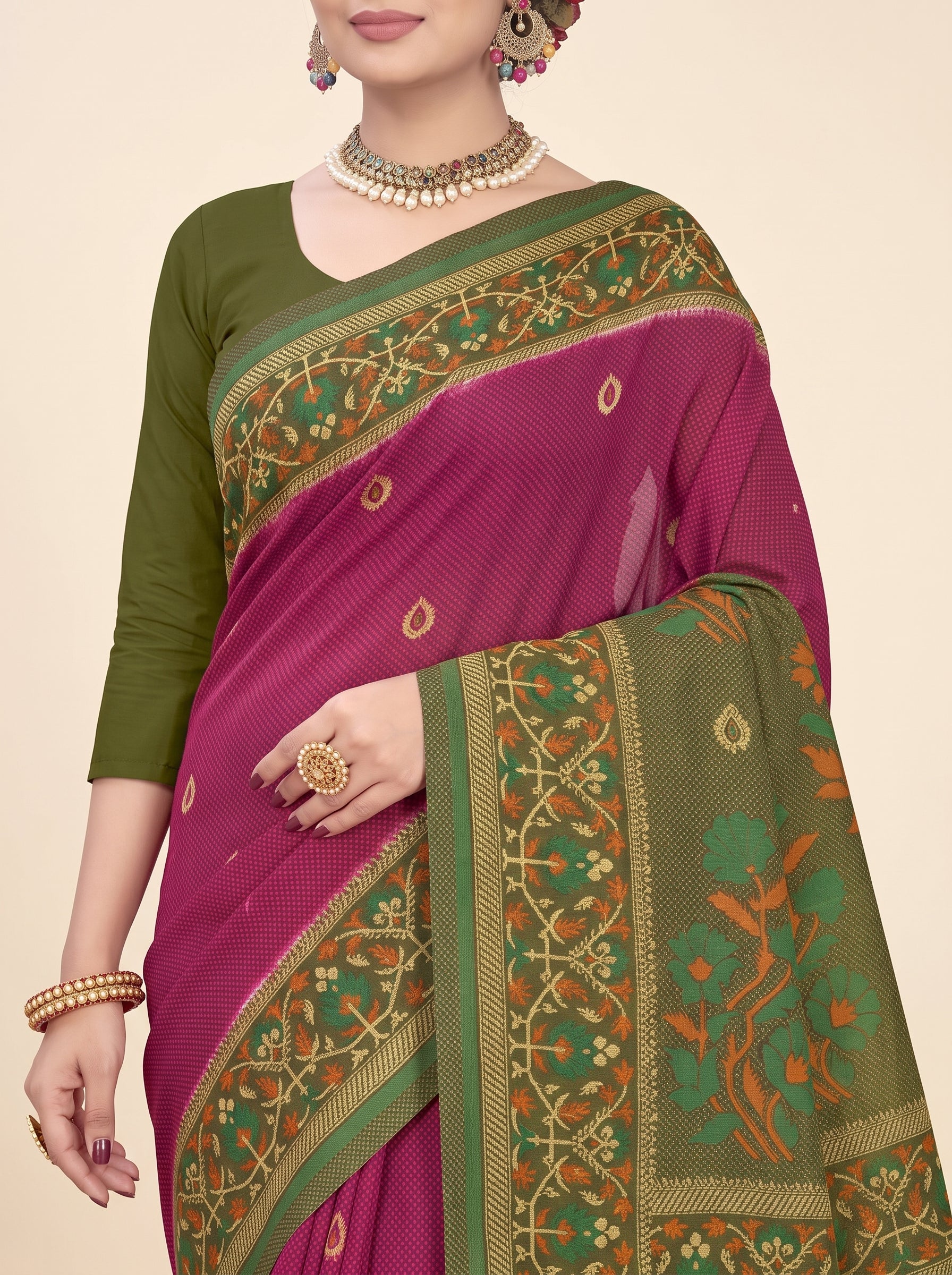 Shared pallu close-up [sku:BV-24666]