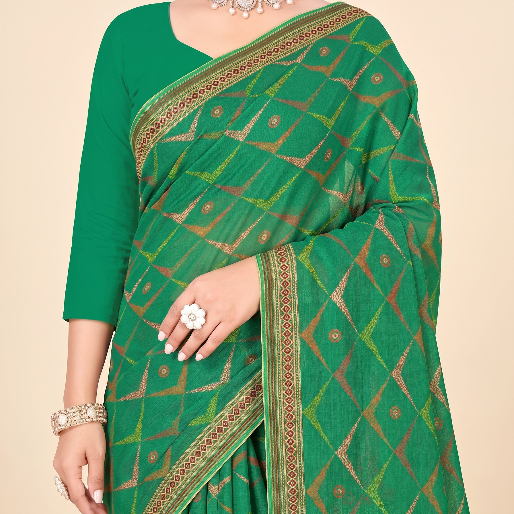 Shared pallu close-up [sku:KN-50823]