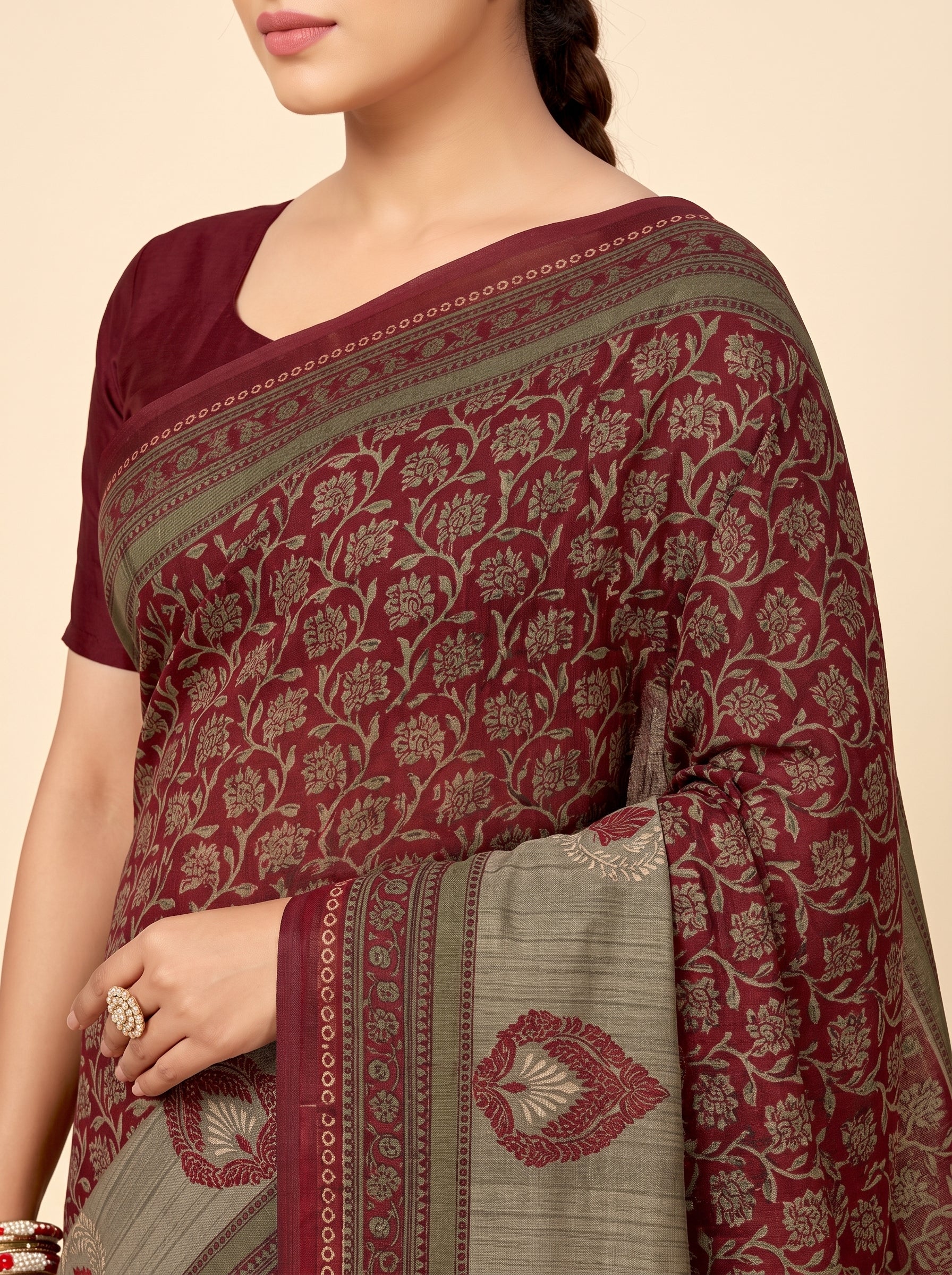 Shared pallu close-up [sku:D.NO.36070]