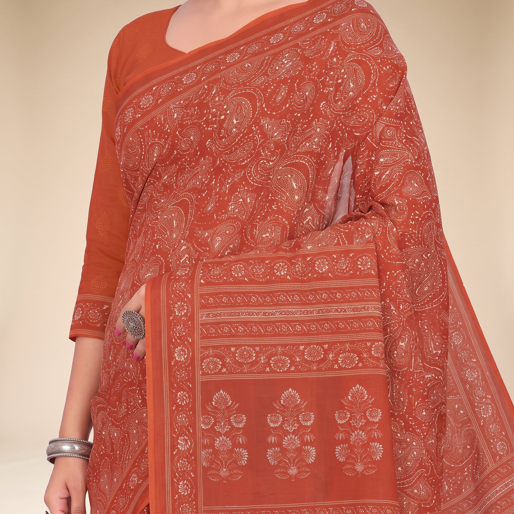 Shared pallu close-up [sku:KN-66979]