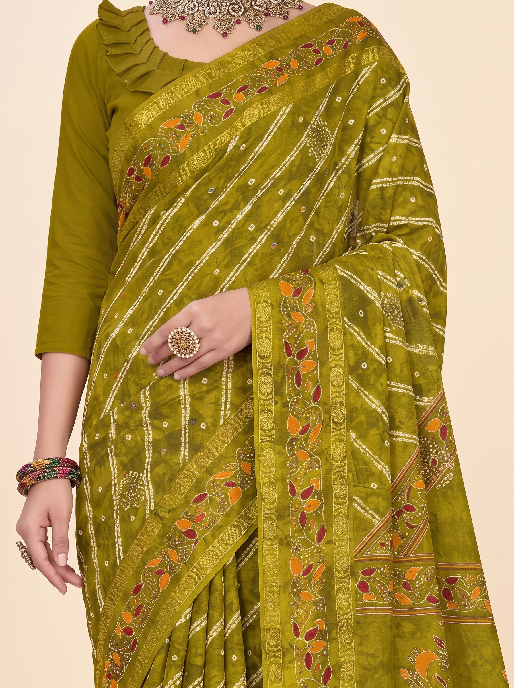 Shared pallu close-up [sku:BV-24829]