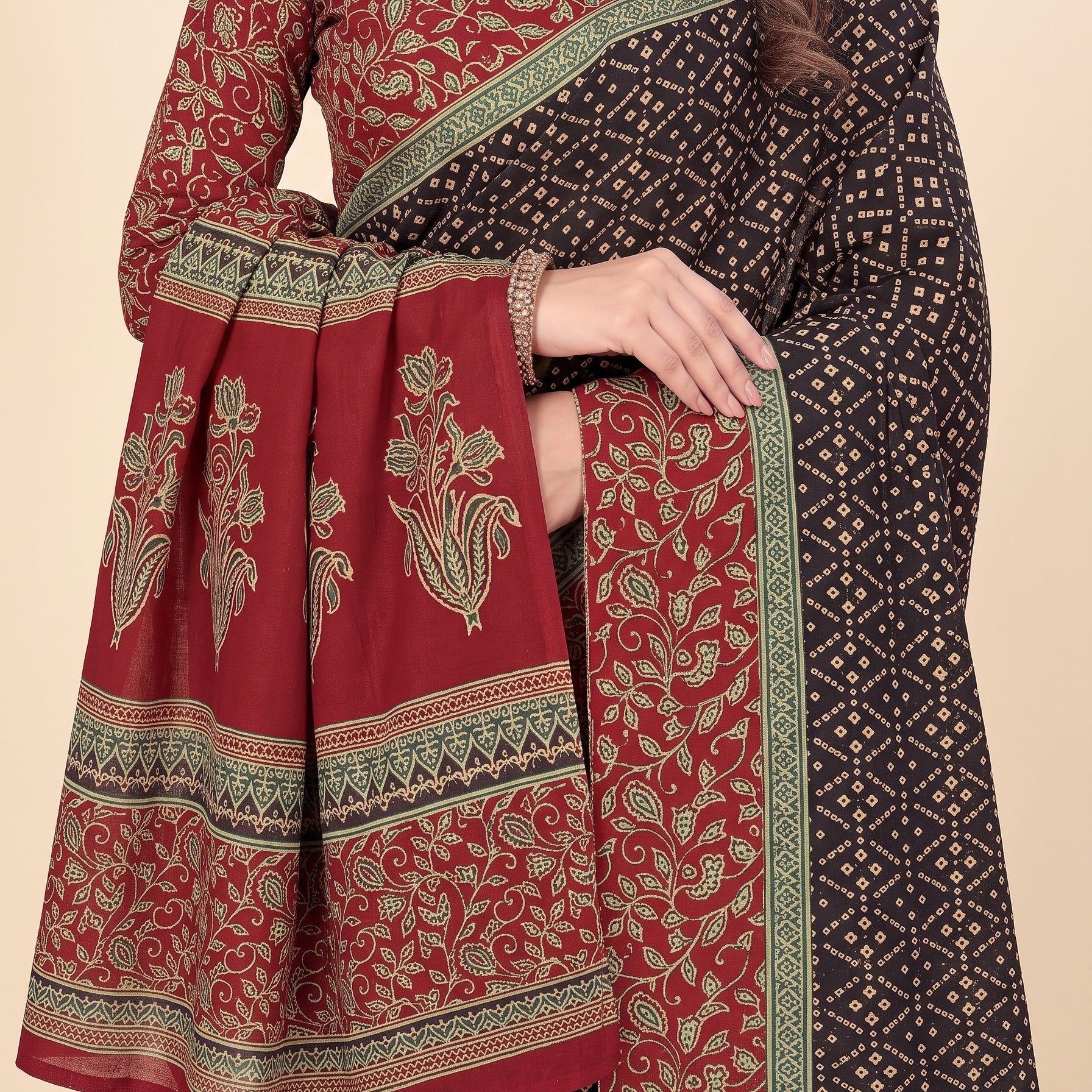 Shared pallu close-up [sku:BV-23253]