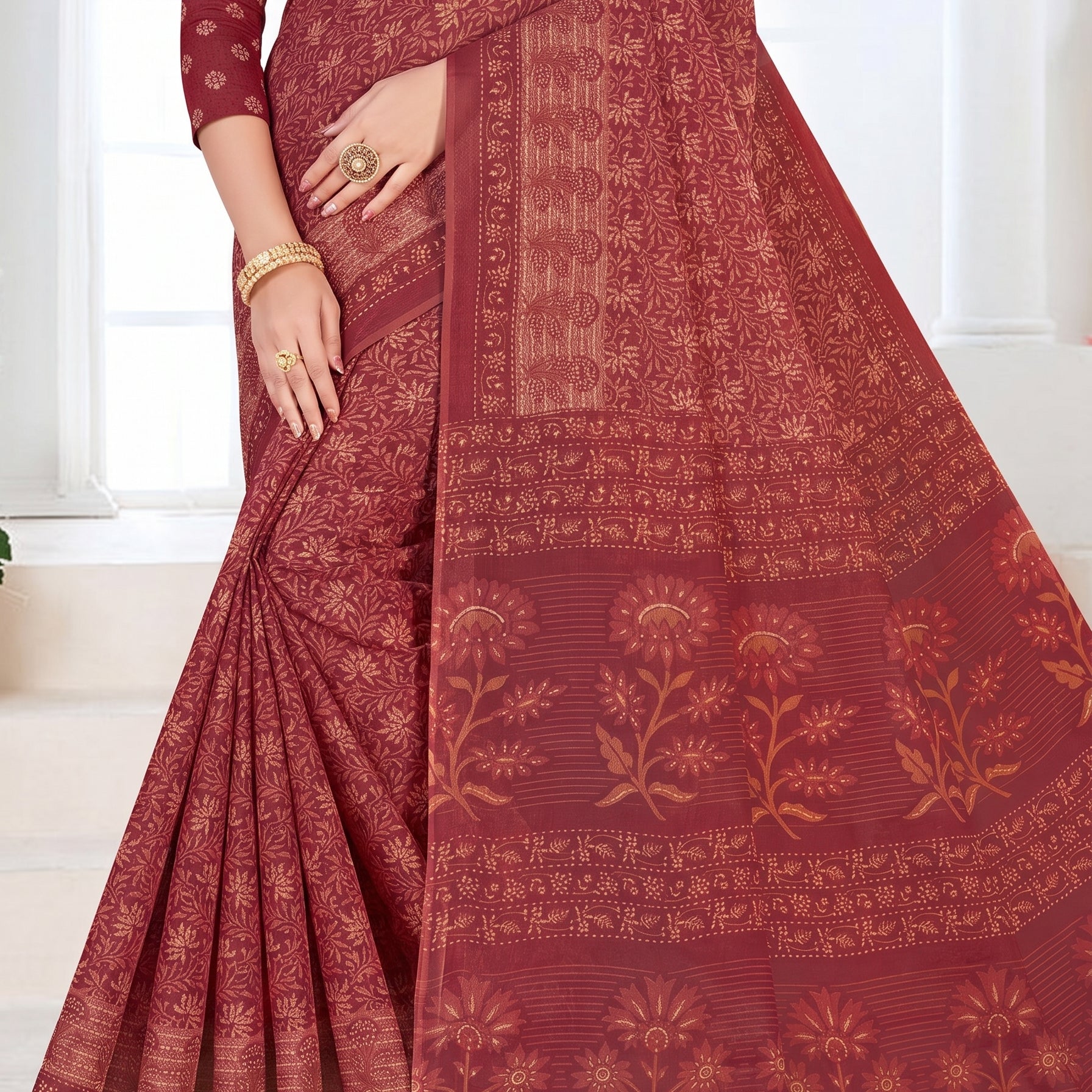 Pallu close-up