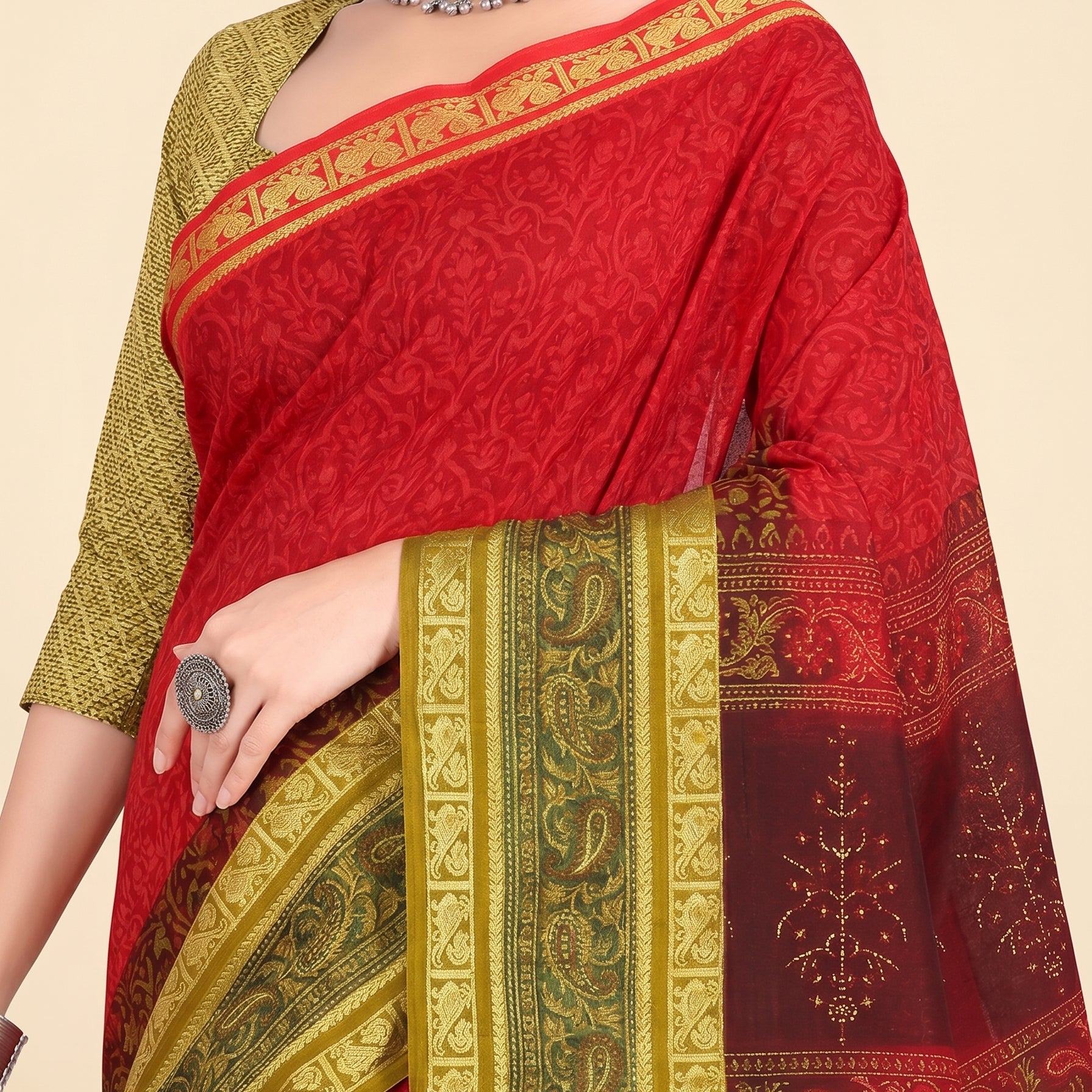 Pallu close-up