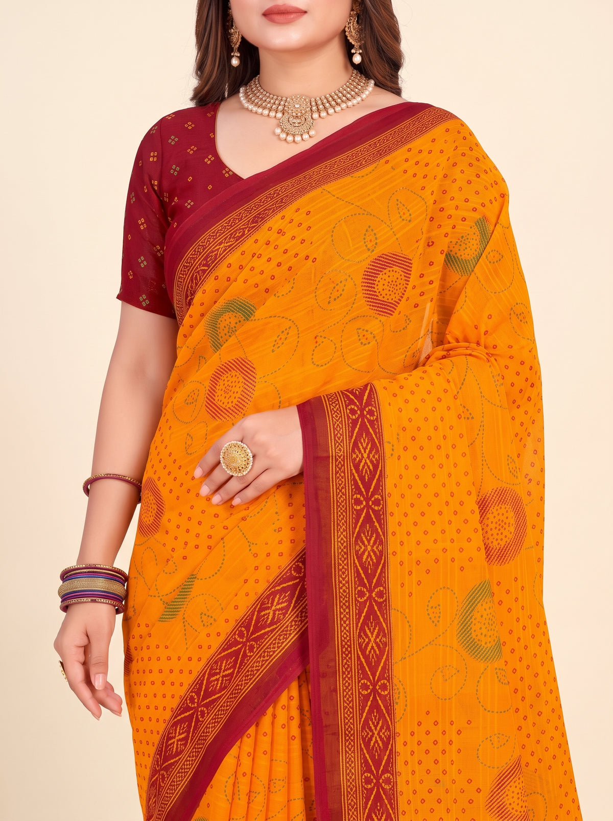 Shared pallu close-up [sku:KN-69642]
