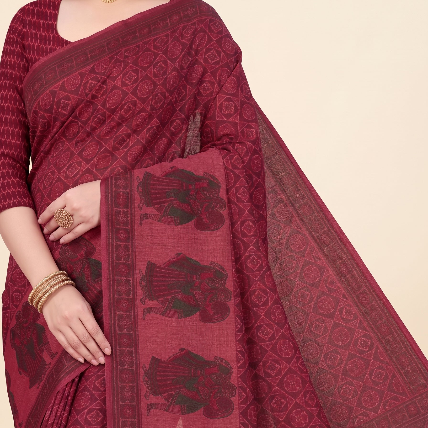 Pallu close-up [sku:KN-8724]