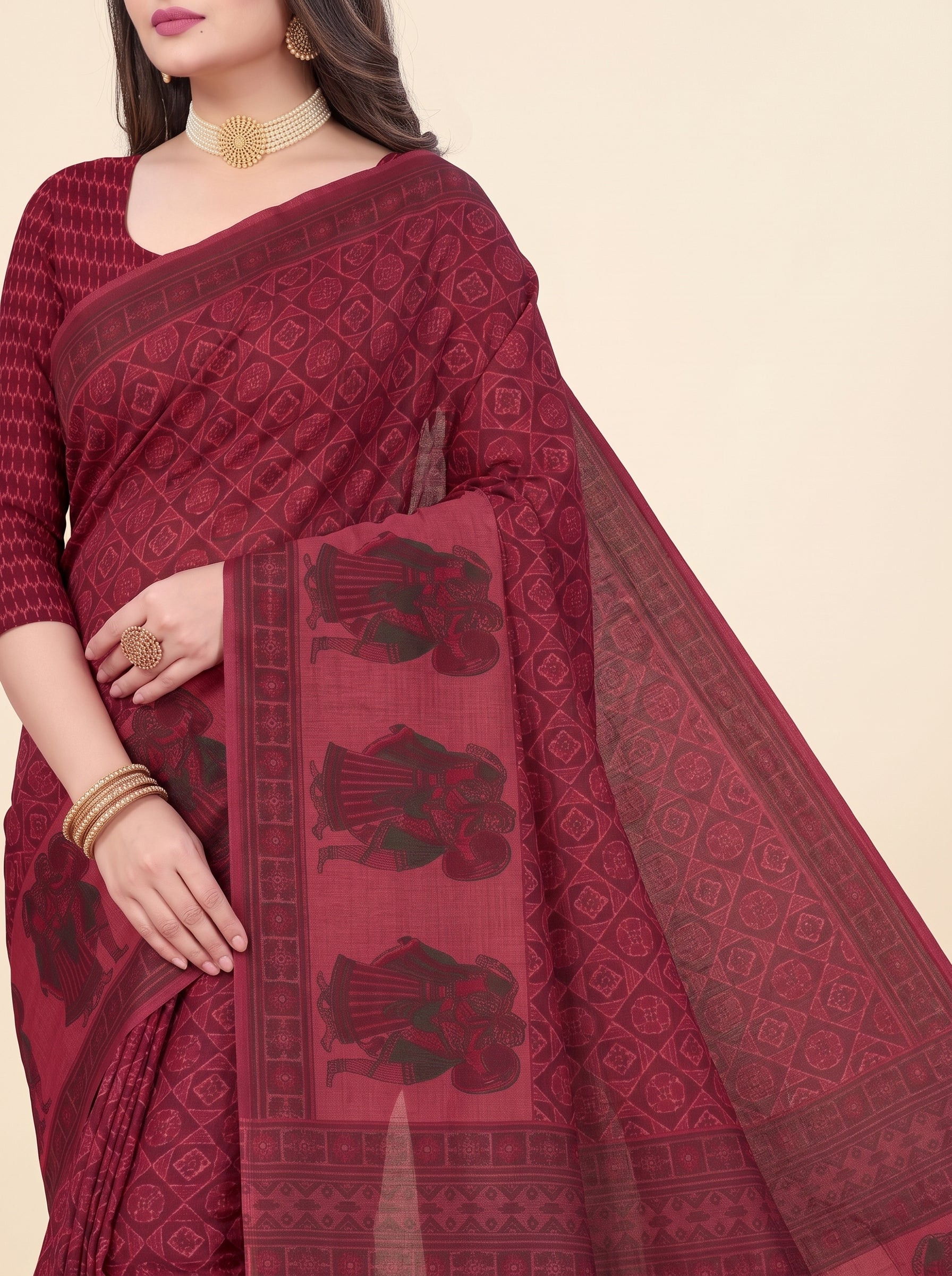 Pallu close-up [sku:KN-8724]