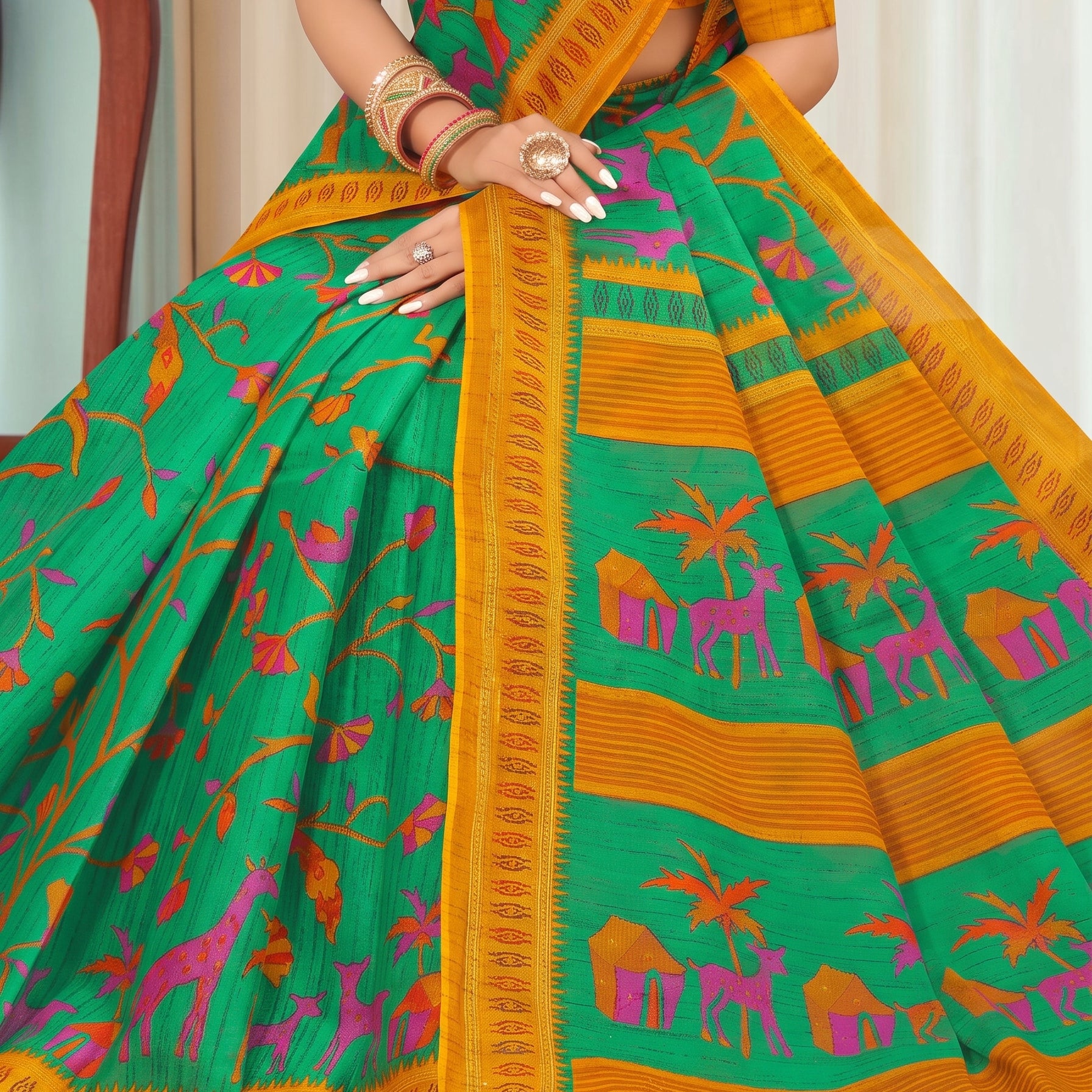 Pallu close-up [sku:KN-46865]