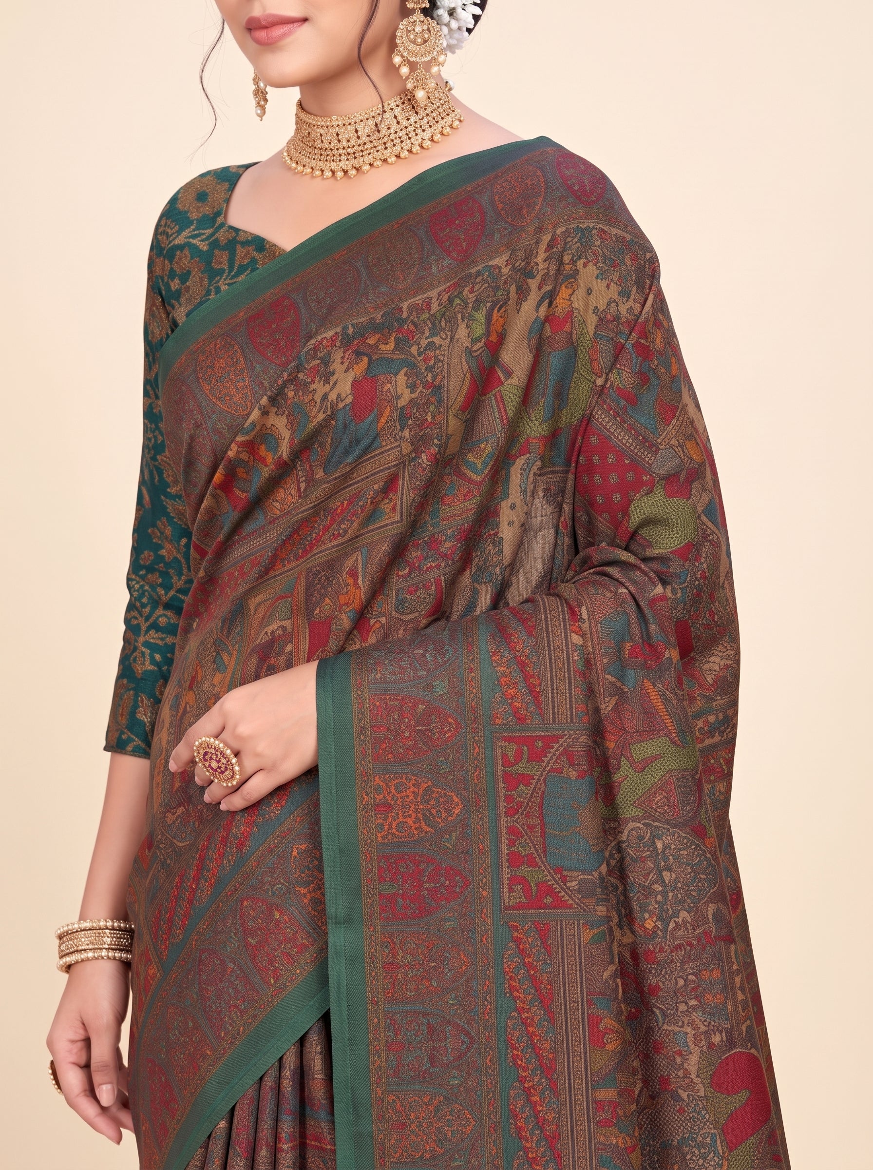 Shared pallu close-up [sku:JA-13766]
