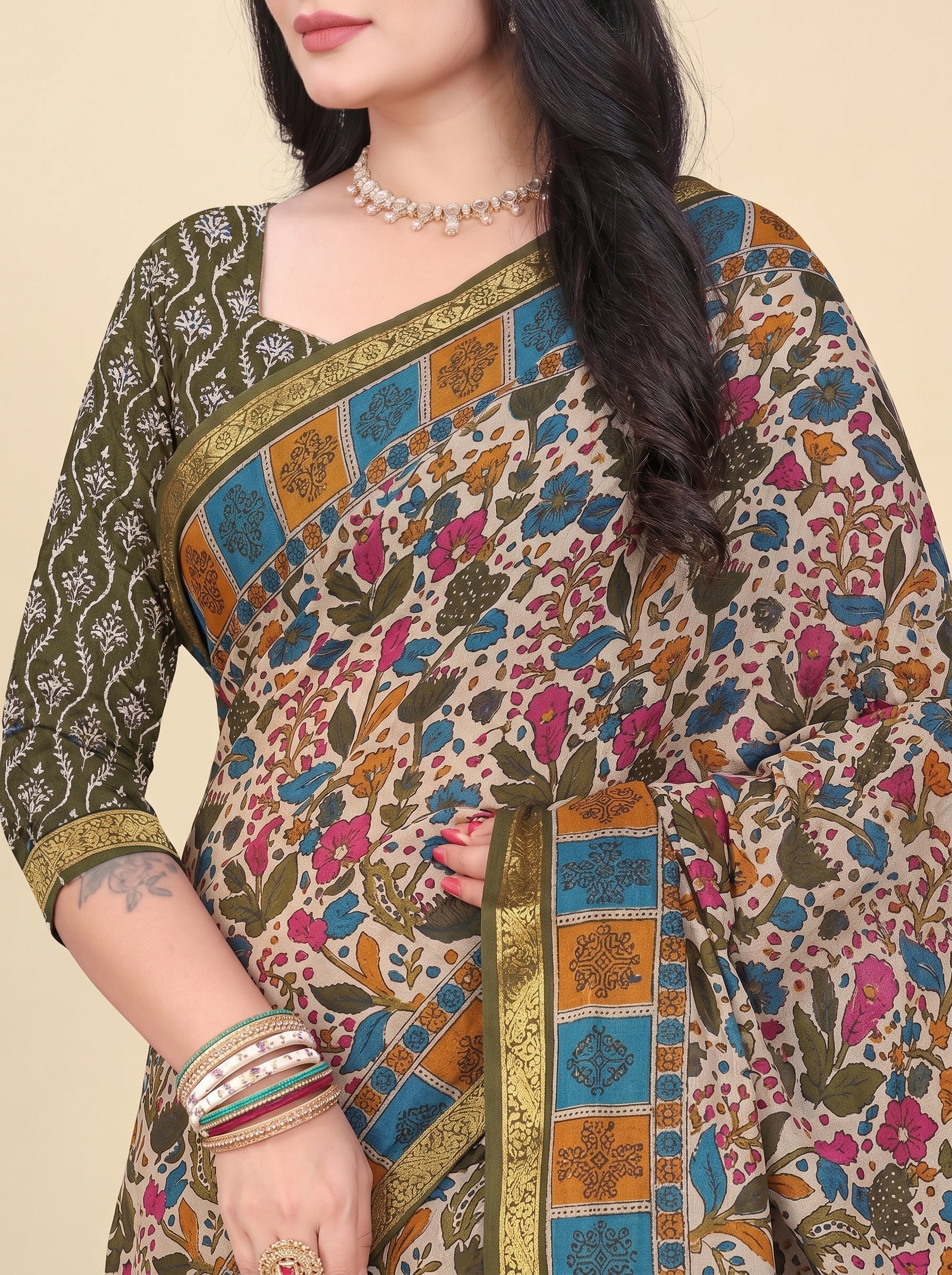 Shared pallu close-up [sku:JA 14300]