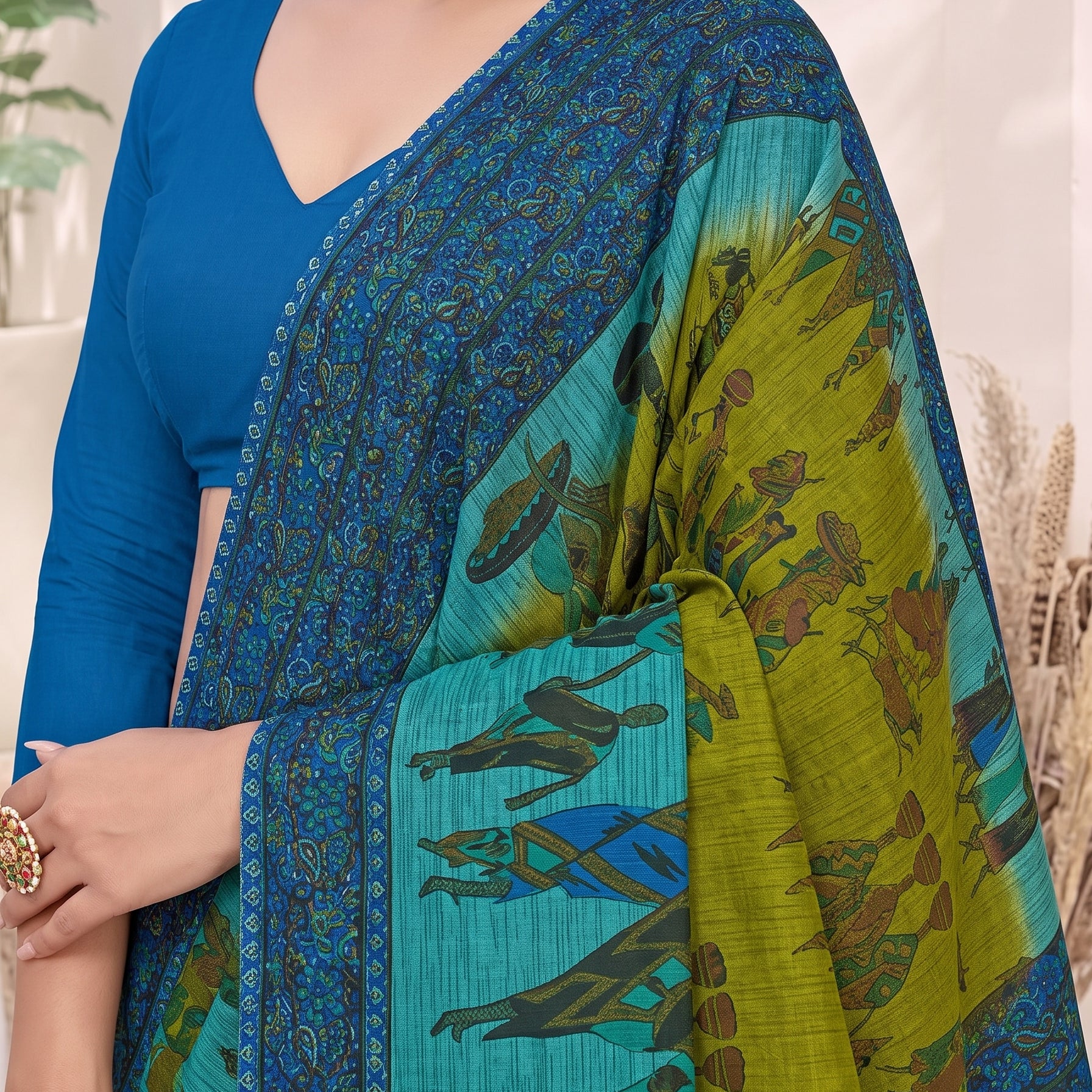 Shared pallu close-up [sku:BV-24272]